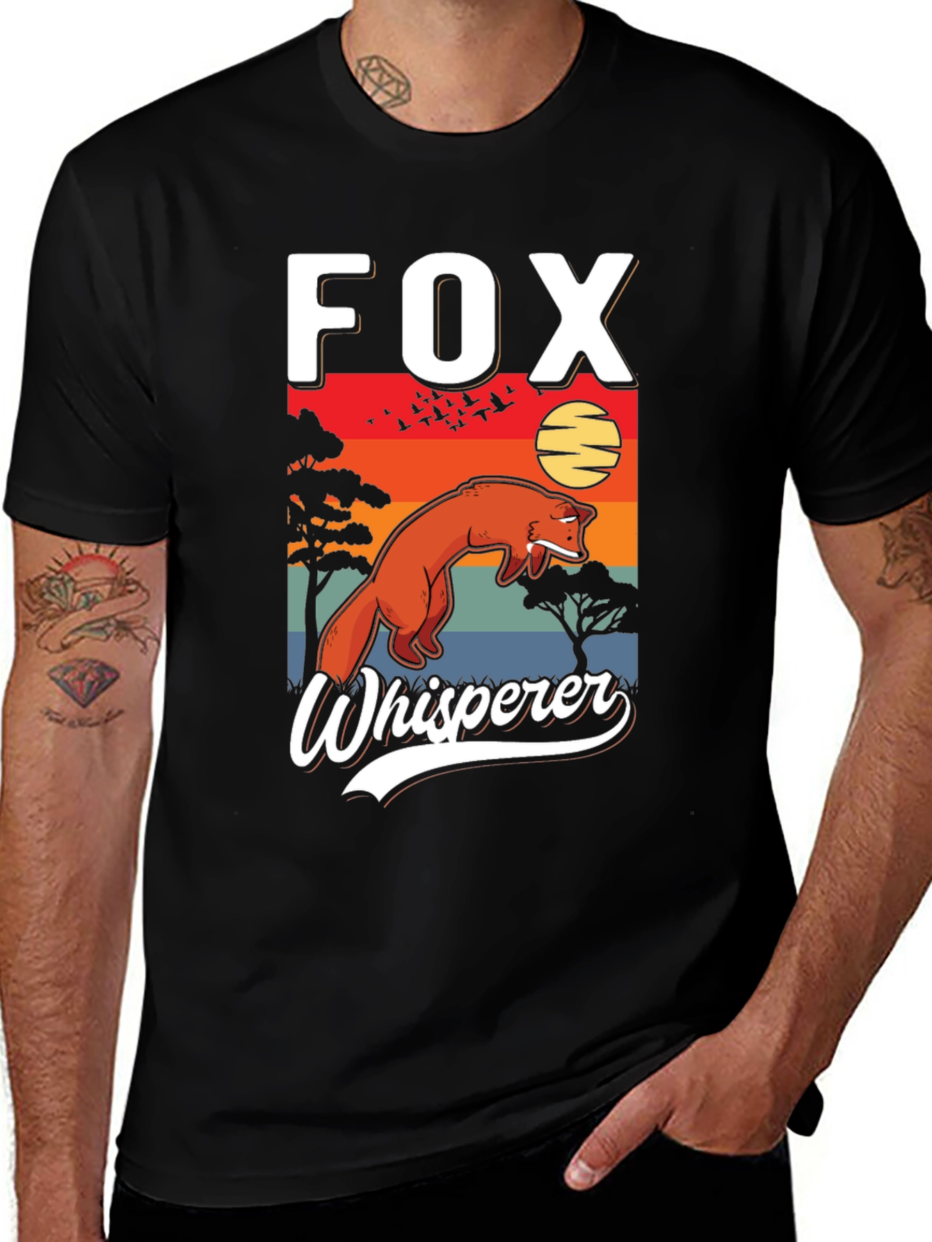 Fox Whisperer Graphic Tee - Unique Wildlife Design