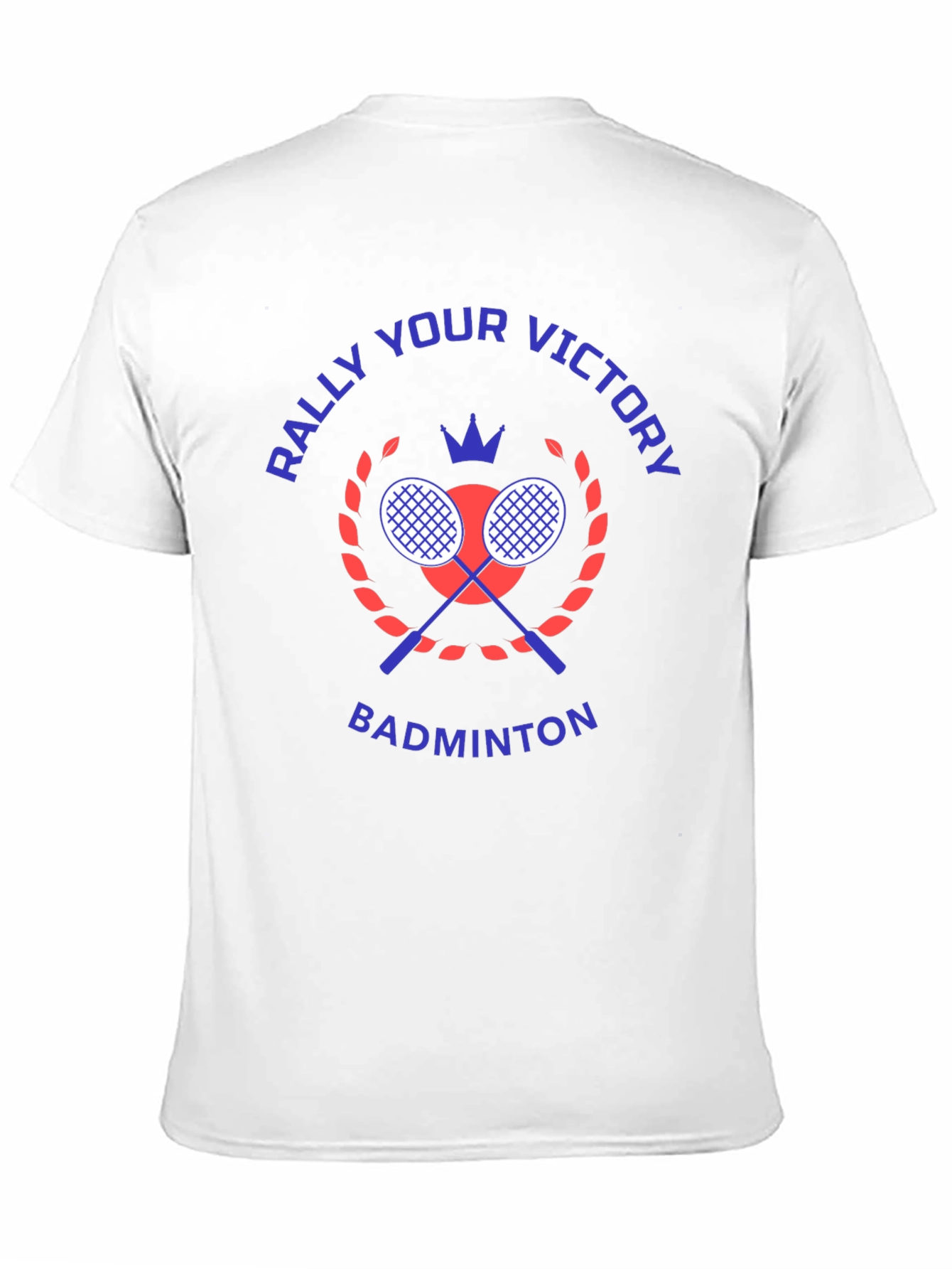 Rally Your Victory Badminton T-Shirt - Black