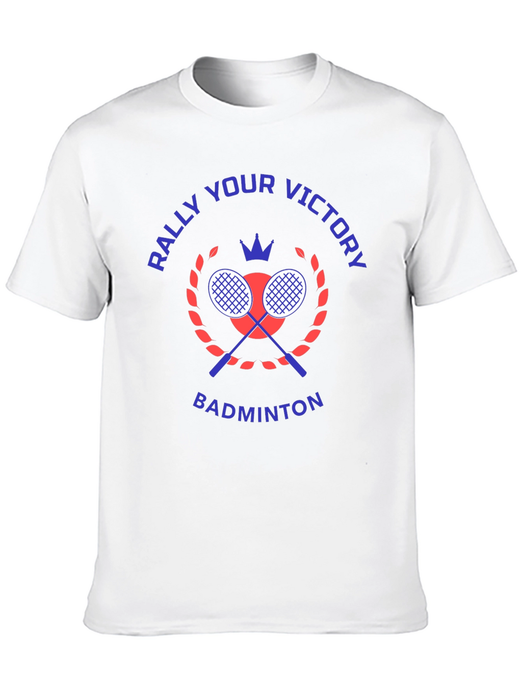 Rally Your Victory Badminton T-Shirt - Black