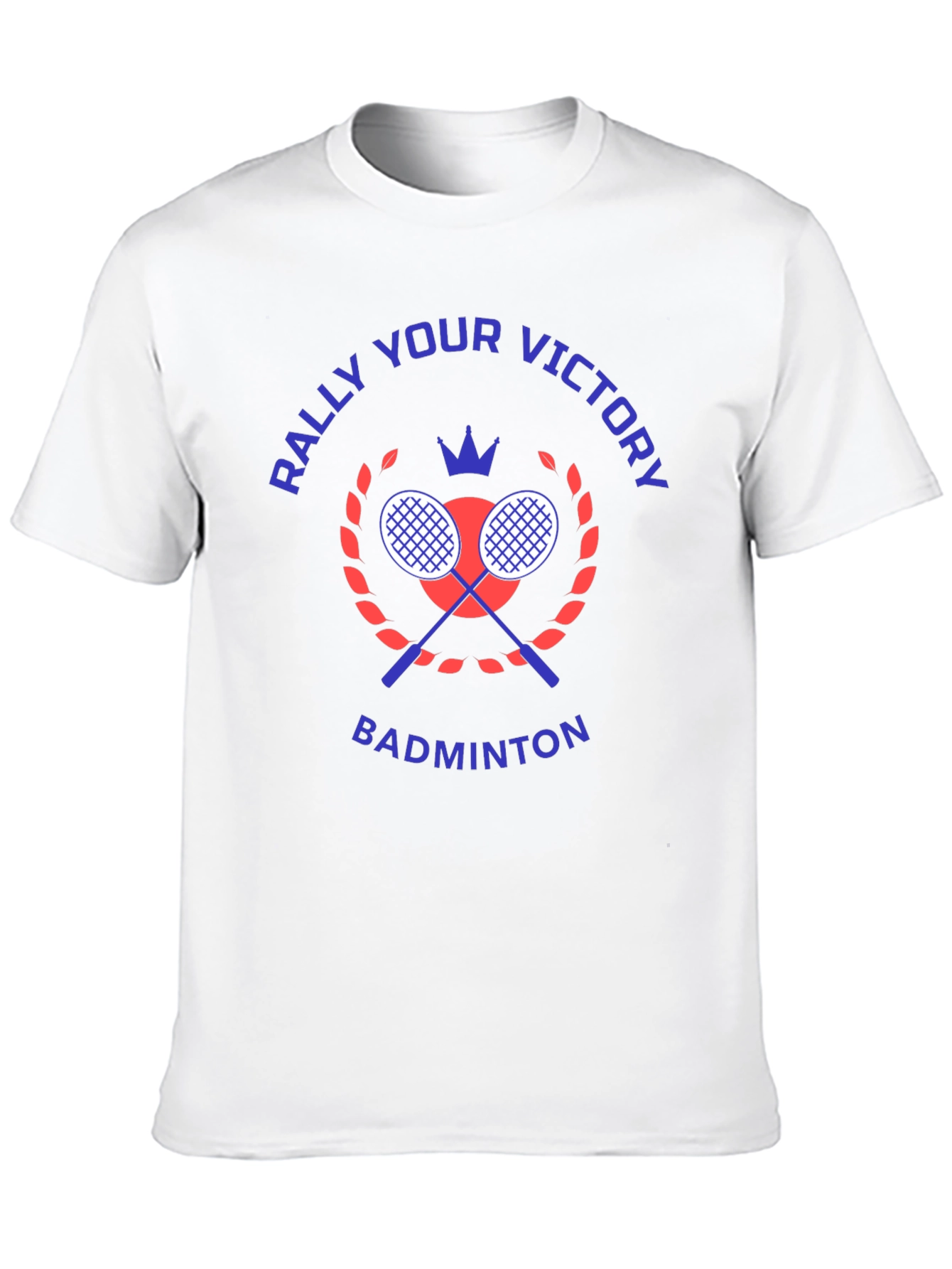 Rally Your Victory Badminton T-Shirt - Black