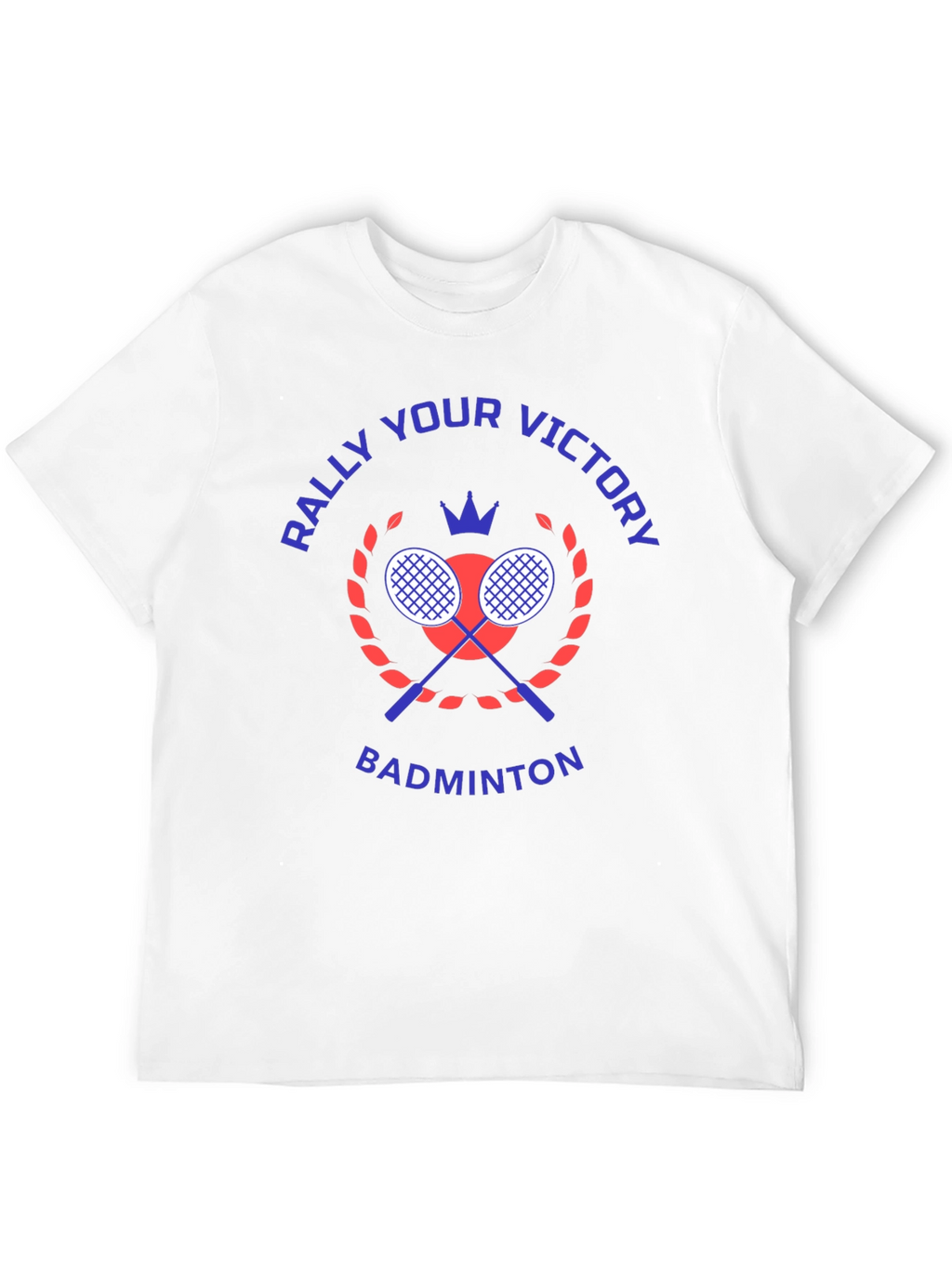 Rally Your Victory Badminton T-Shirt - Black