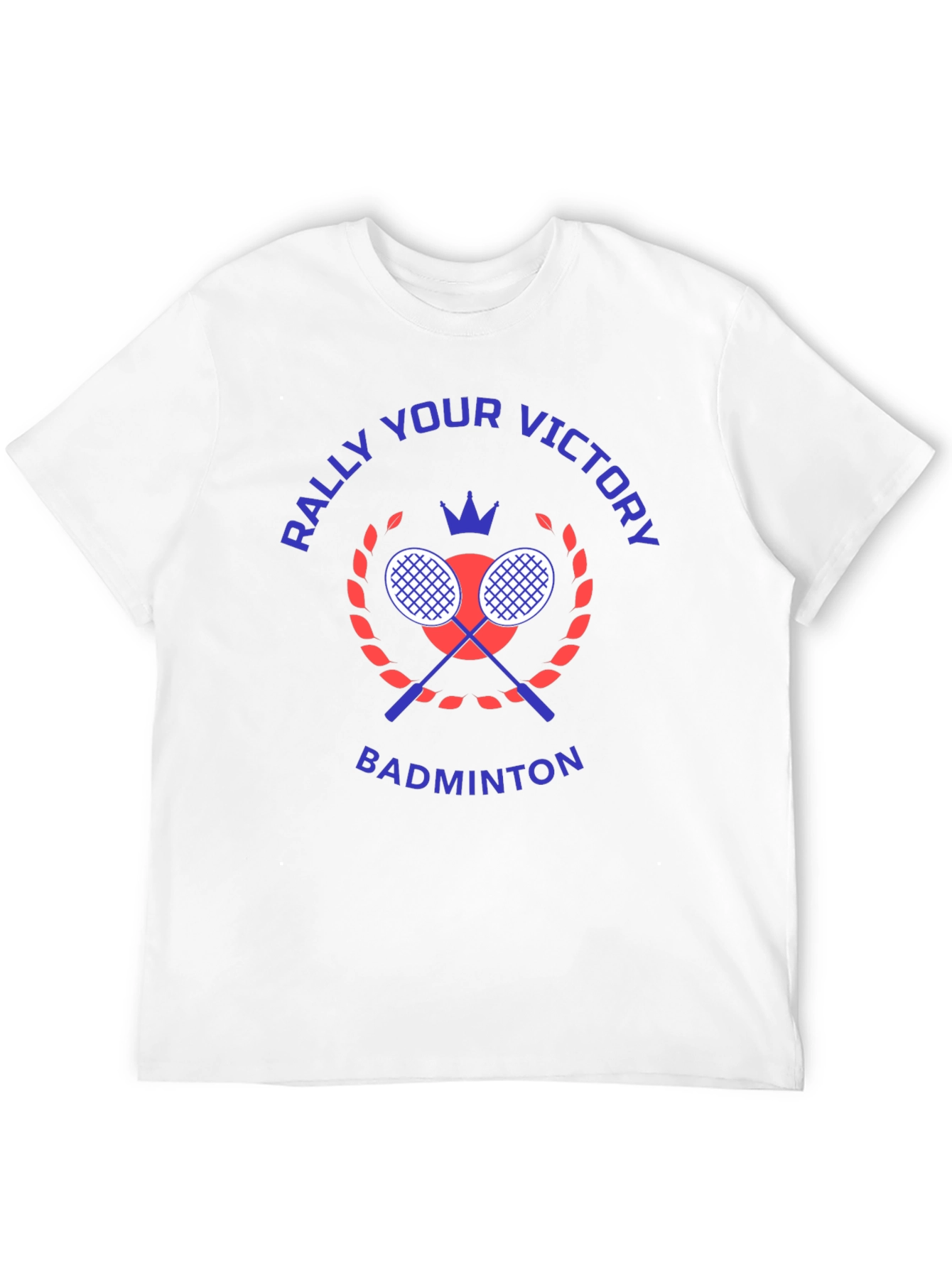 Rally Your Victory Badminton T-Shirt - Black