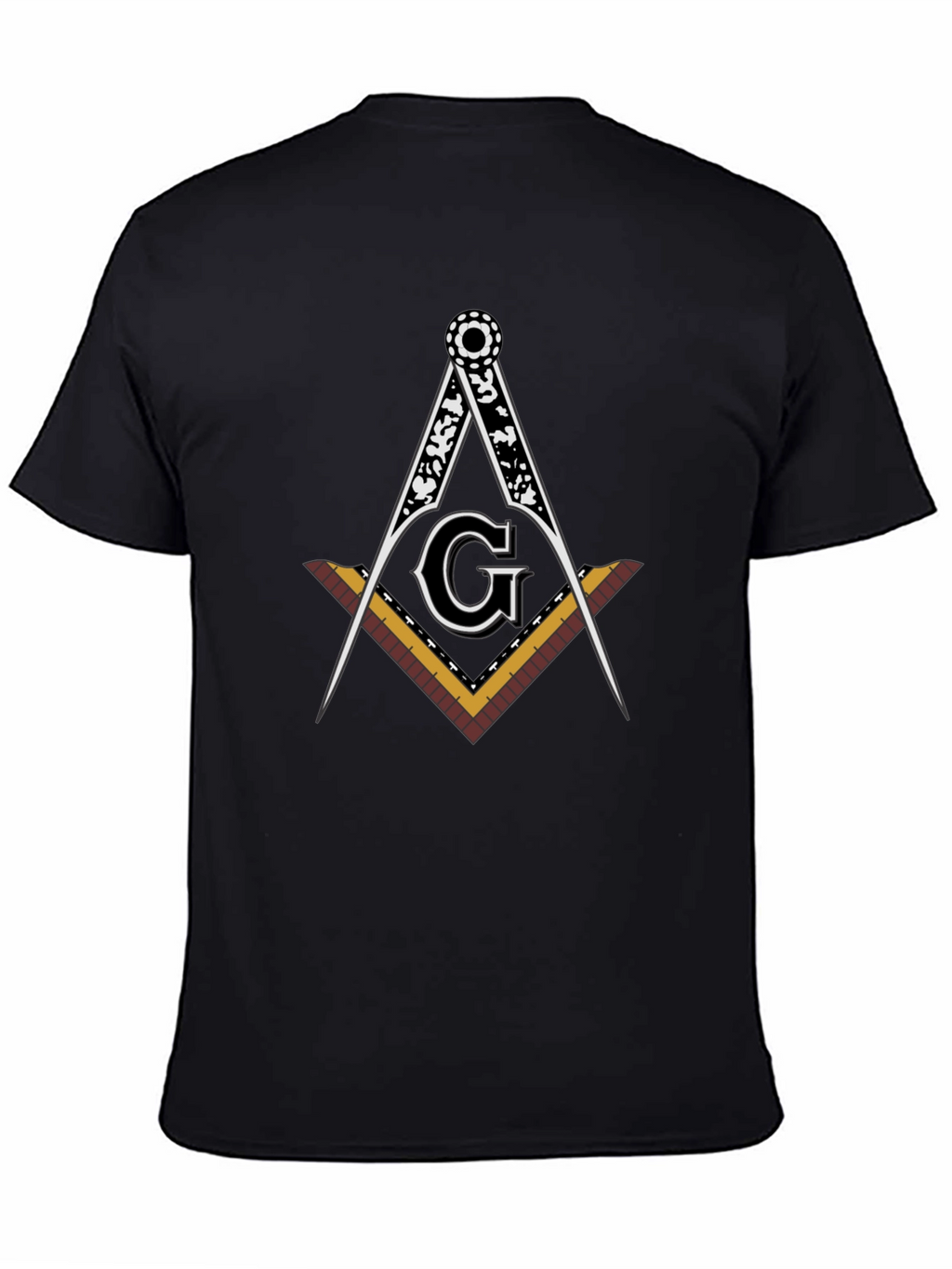 Masonic Square & Compass Black T-Shirt