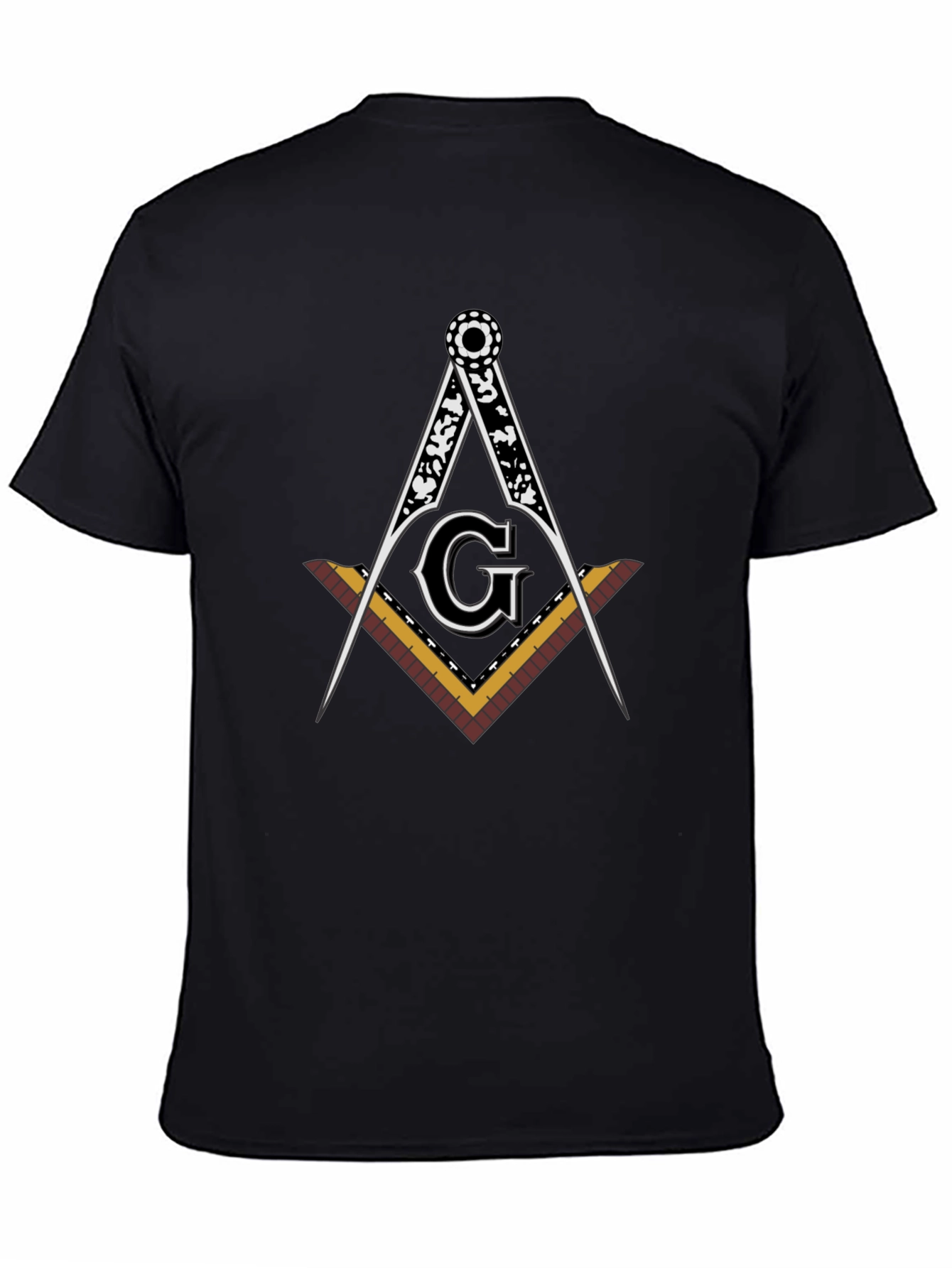 Masonic Square & Compass Black T-Shirt