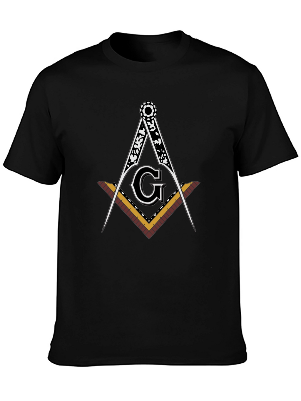 Masonic Square & Compass Black T-Shirt