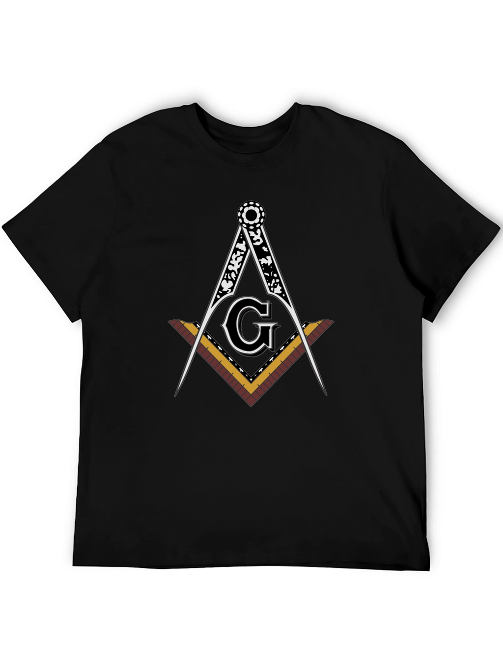 Masonic Square & Compass Black T-Shirt