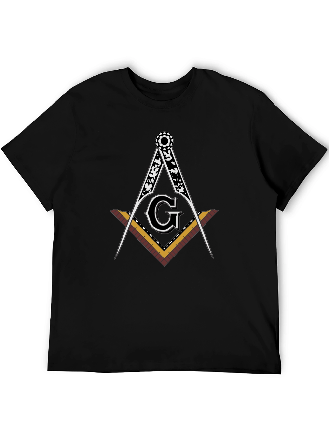 Masonic Square & Compass Black T-Shirt