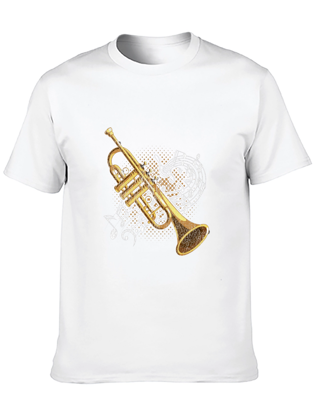 Trumpet & Music Notes Graphic Tee