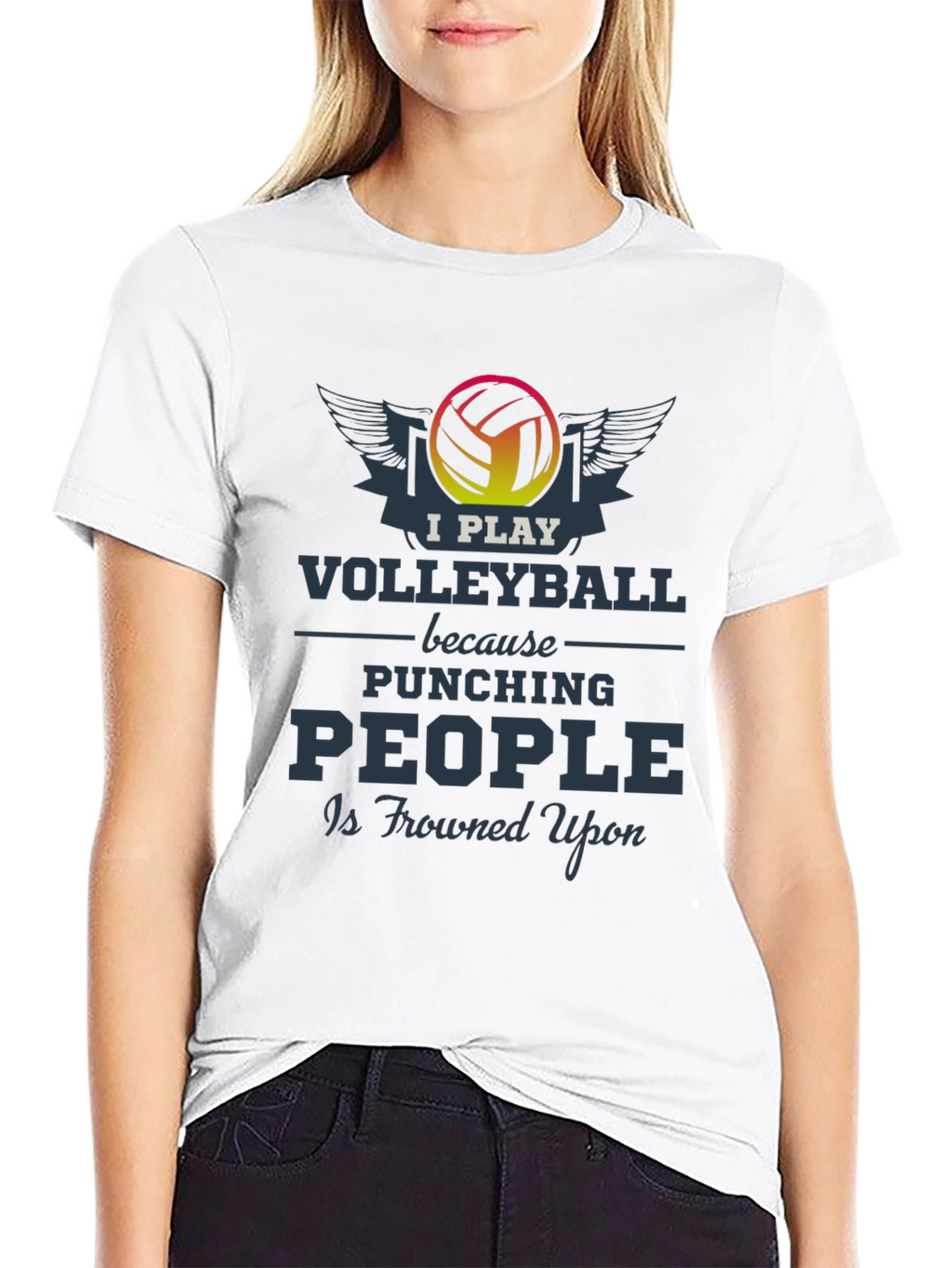 Volleyball Player Graphic Tee - Funny Sport T-Shirt