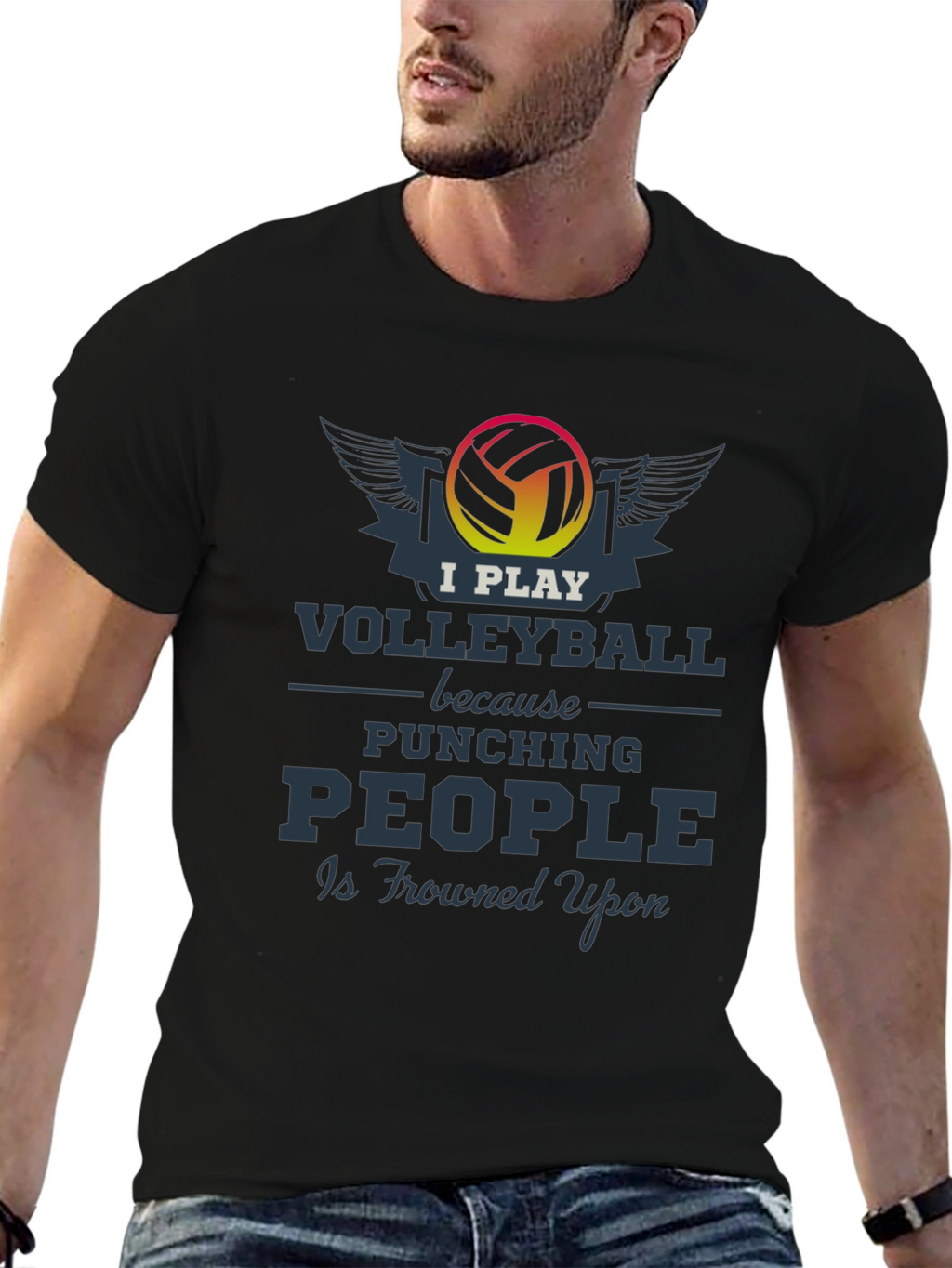Volleyball Player Graphic Tee - Funny Sport T-Shirt