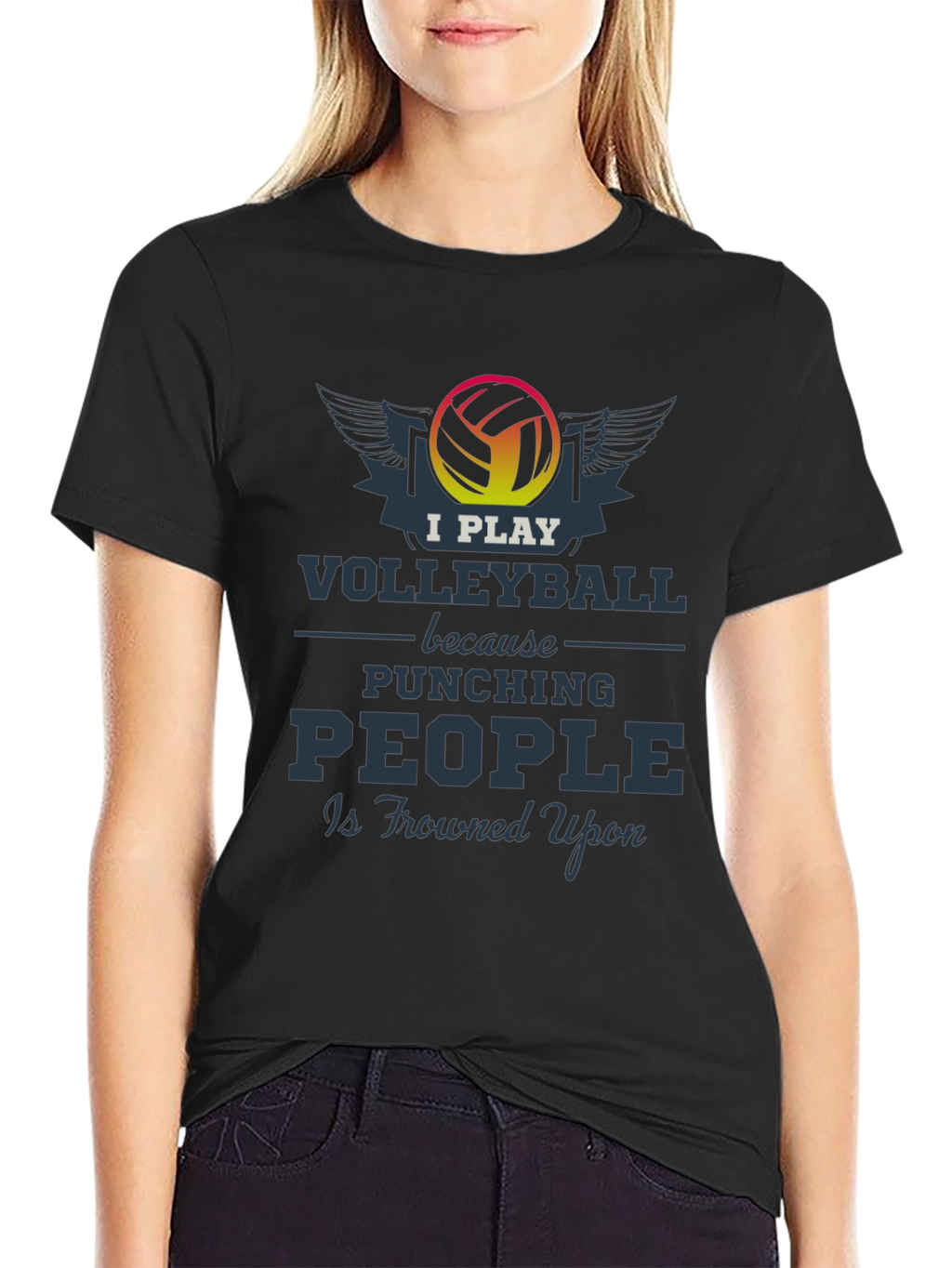 Volleyball Player Graphic Tee - Funny Sport T-Shirt
