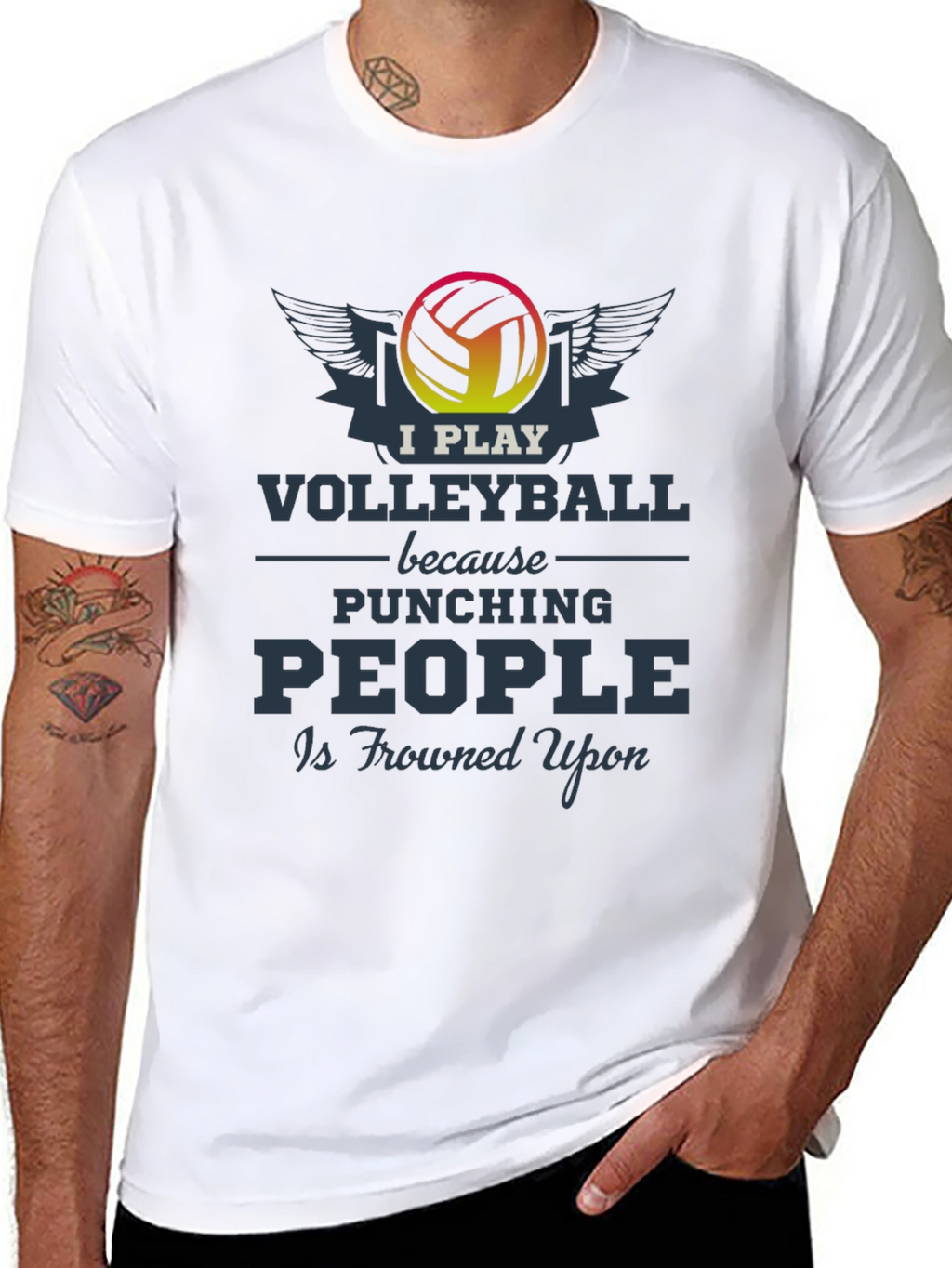 Volleyball Player Graphic Tee - Funny Sport T-Shirt