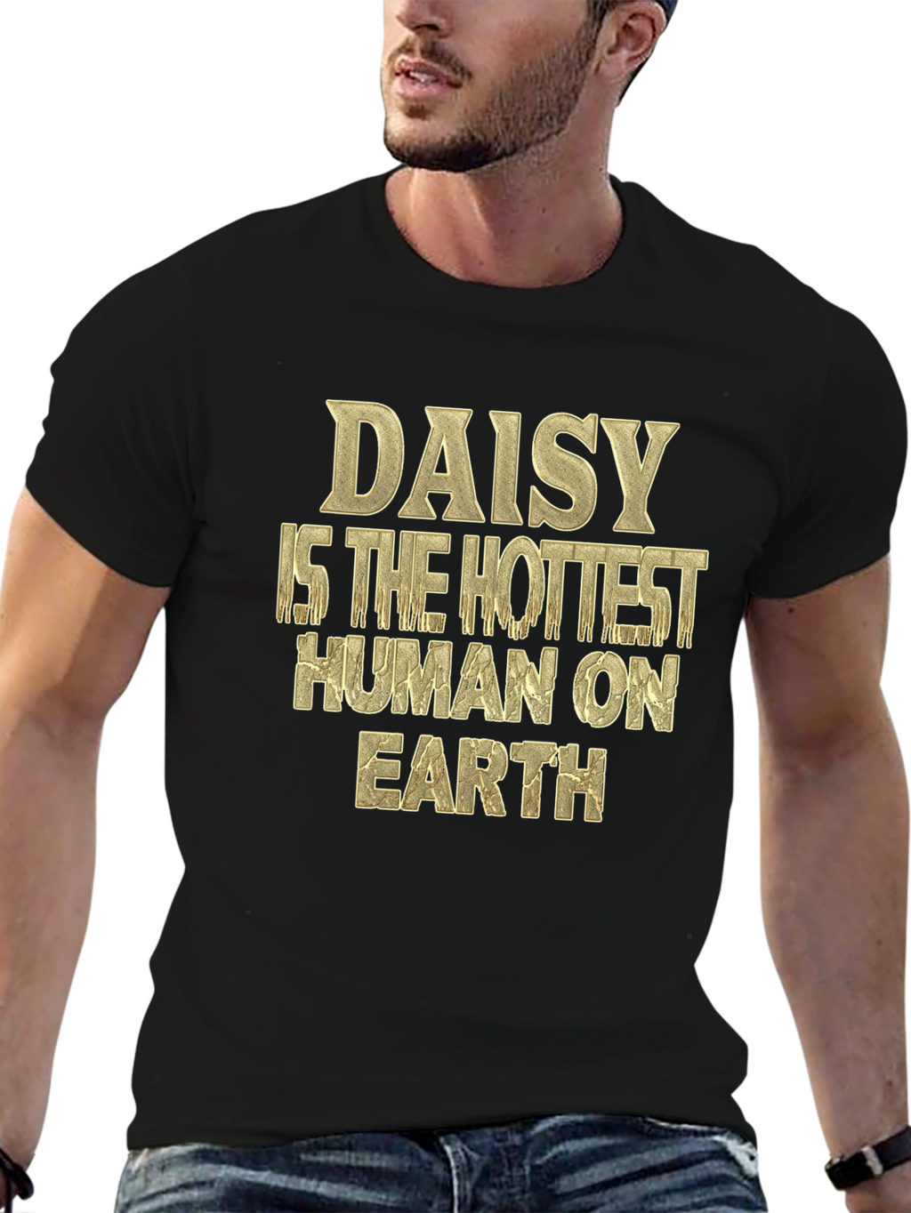 Daisy Hottest Human T-Shirt - Black
