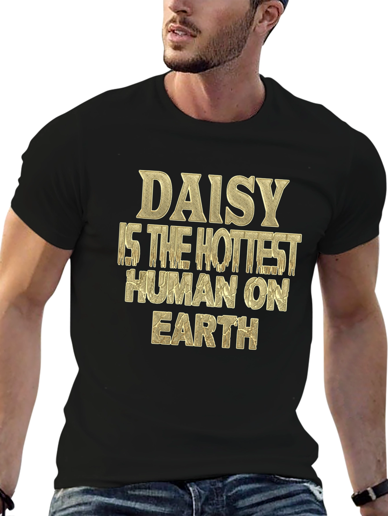 Daisy Hottest Human T-Shirt - Black