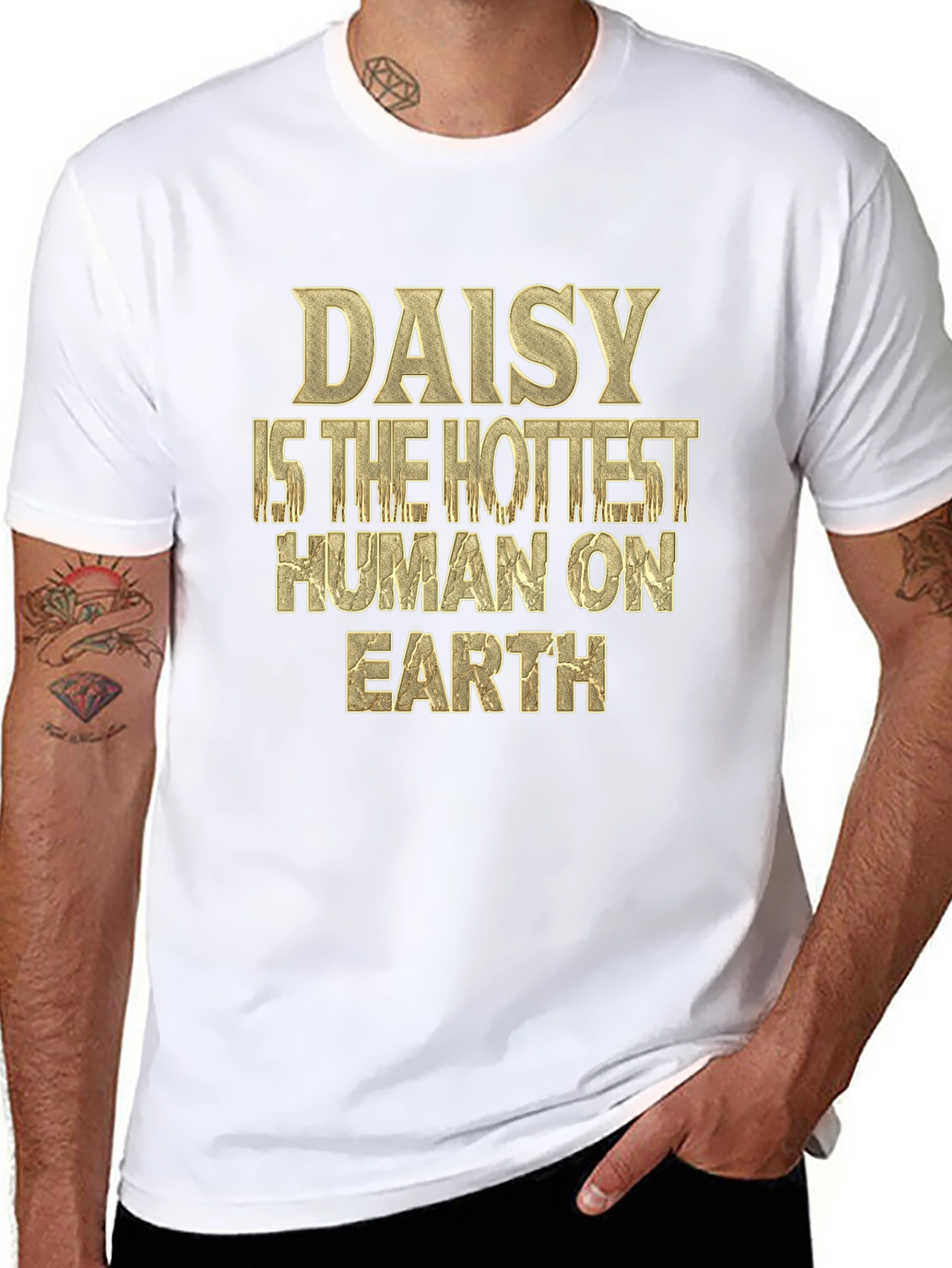 Daisy Hottest Human T-Shirt - Black