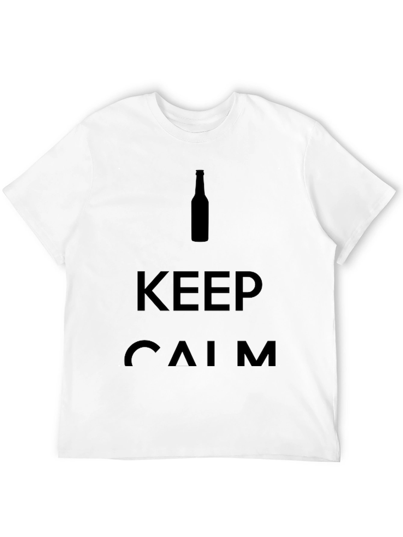 Keep Calm Graphic Print Tee