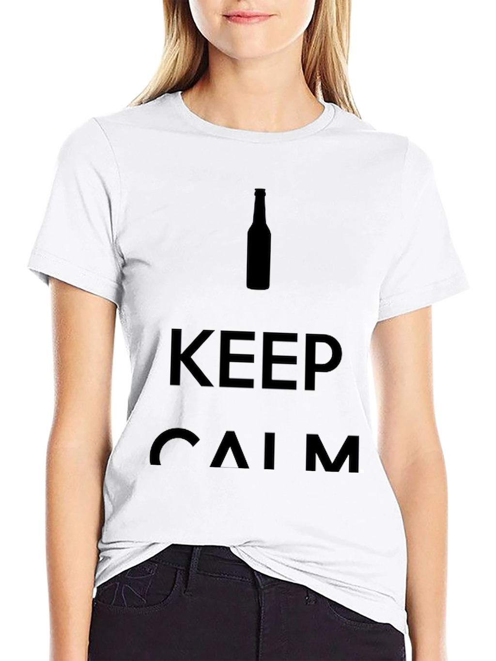 Keep Calm Graphic Print Tee