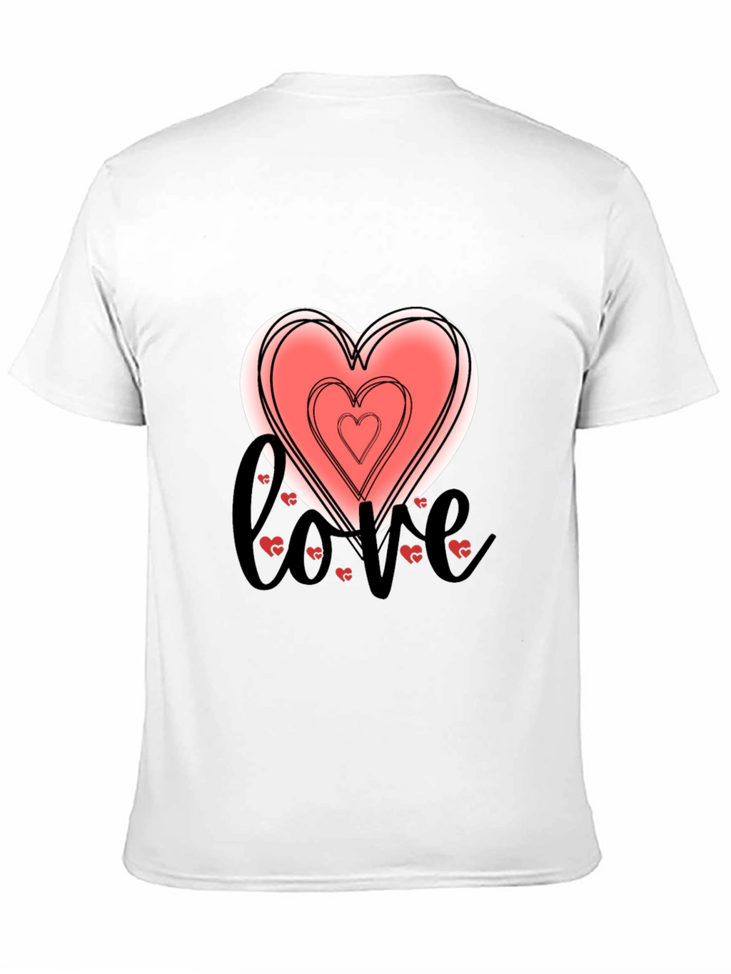 Love Heart Graphic Tee - Stylish Black T-Shirt