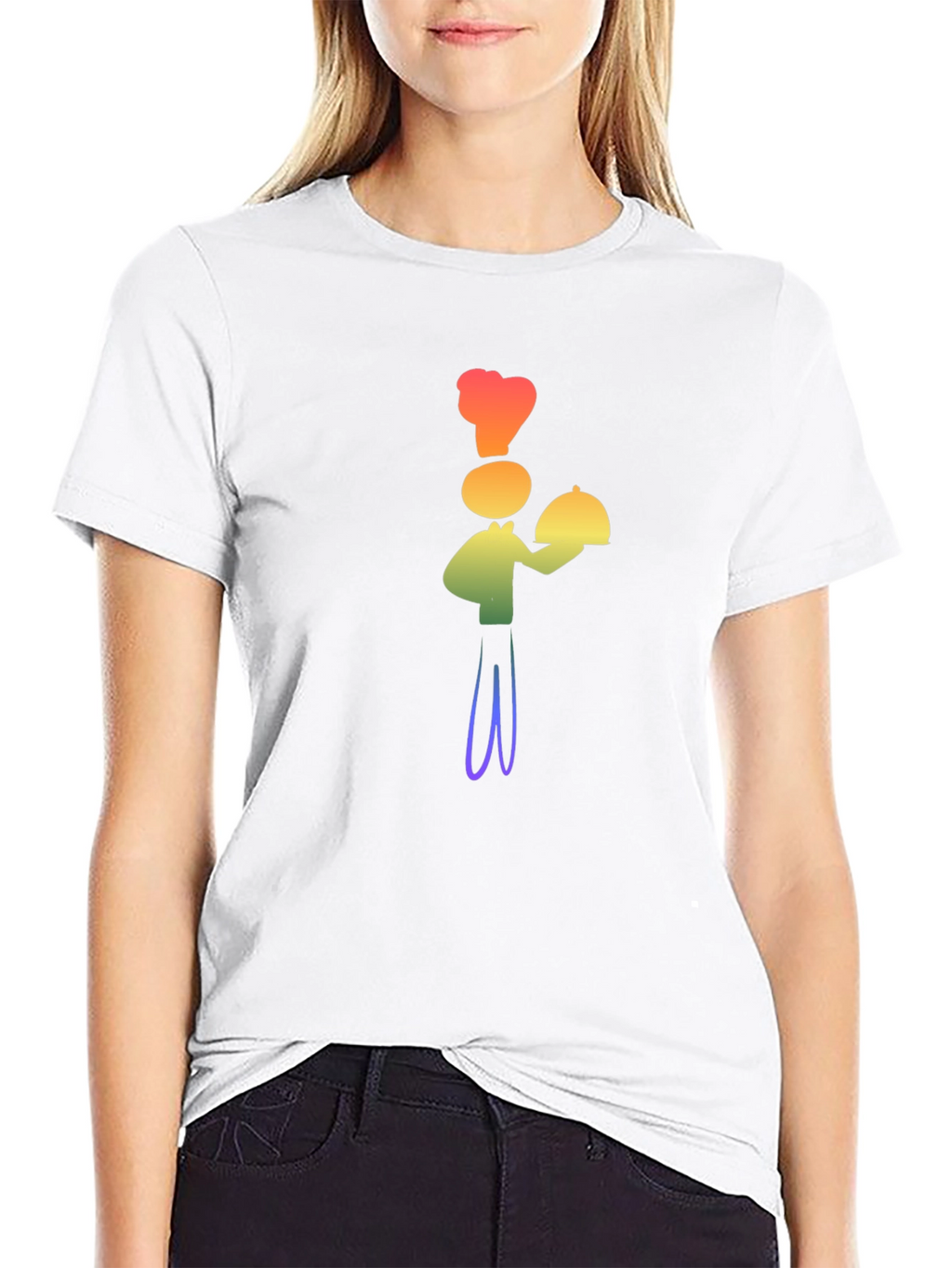 Rainbow Chef Graphic T-Shirt - Stylish Fun Design