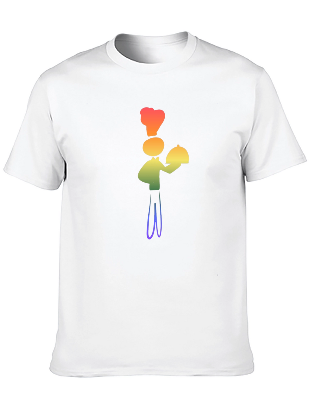 Rainbow Chef Graphic T-Shirt - Stylish Fun Design