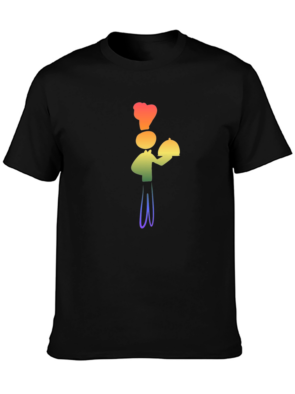Rainbow Chef Graphic T-Shirt - Stylish Fun Design