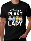 Crazy Plant Lady T-Shirt - Cute Succulent Design