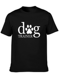Dog Trainer T-Shirt - Black Cotton Tee