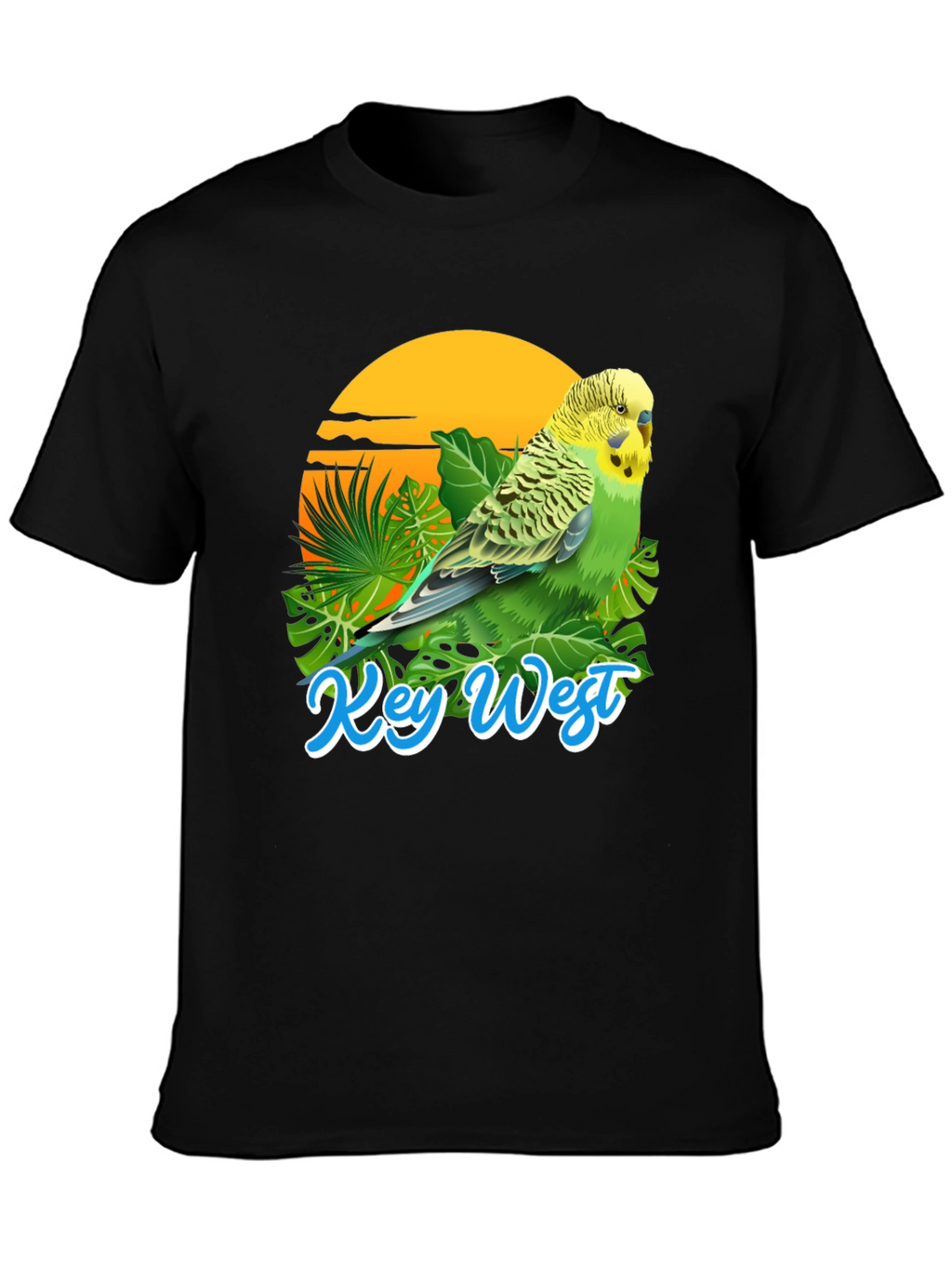 Key West Parakeet T-Shirt: Tropical Bird Tee