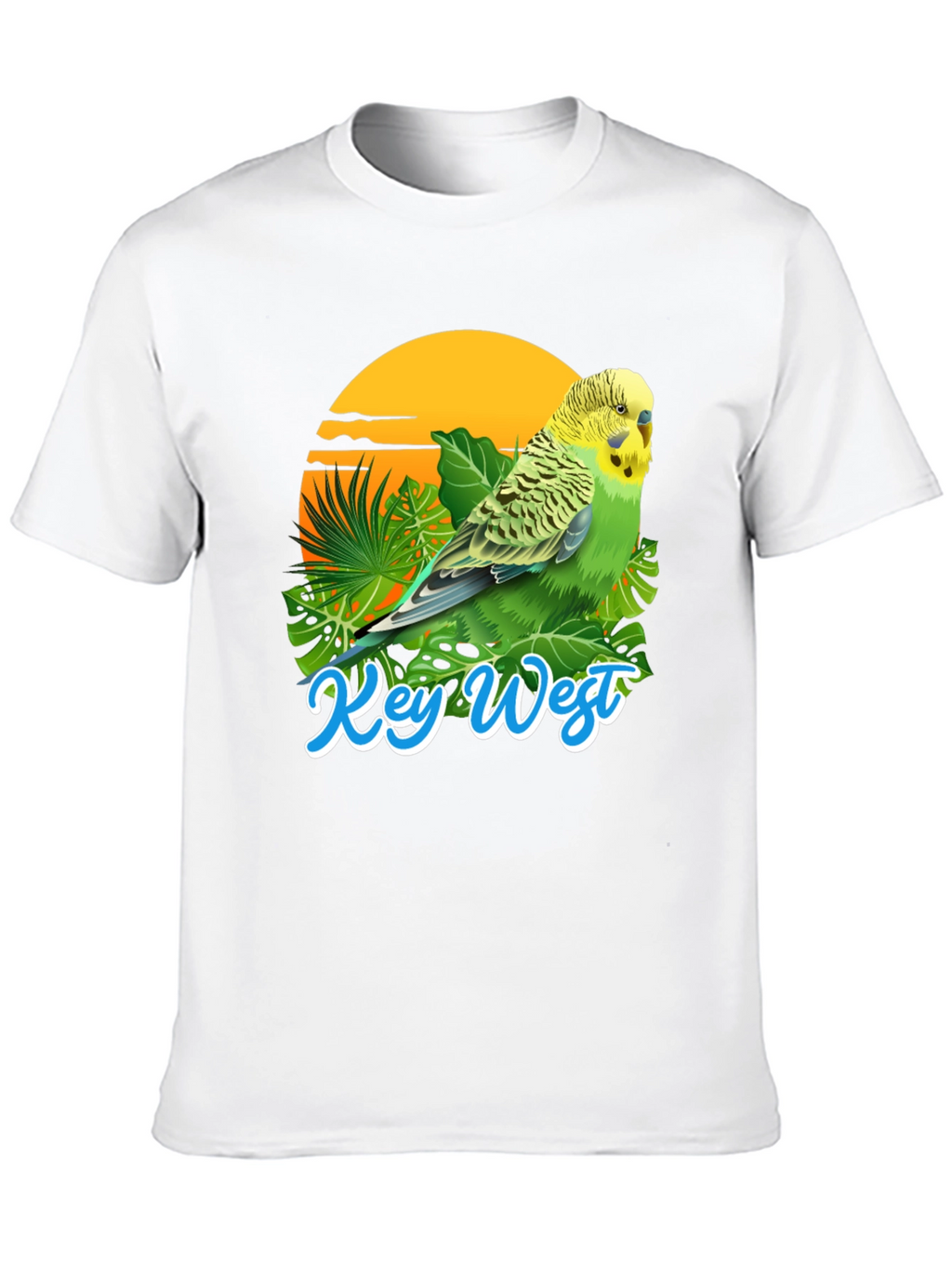 Key West Parakeet T-Shirt: Tropical Bird Tee
