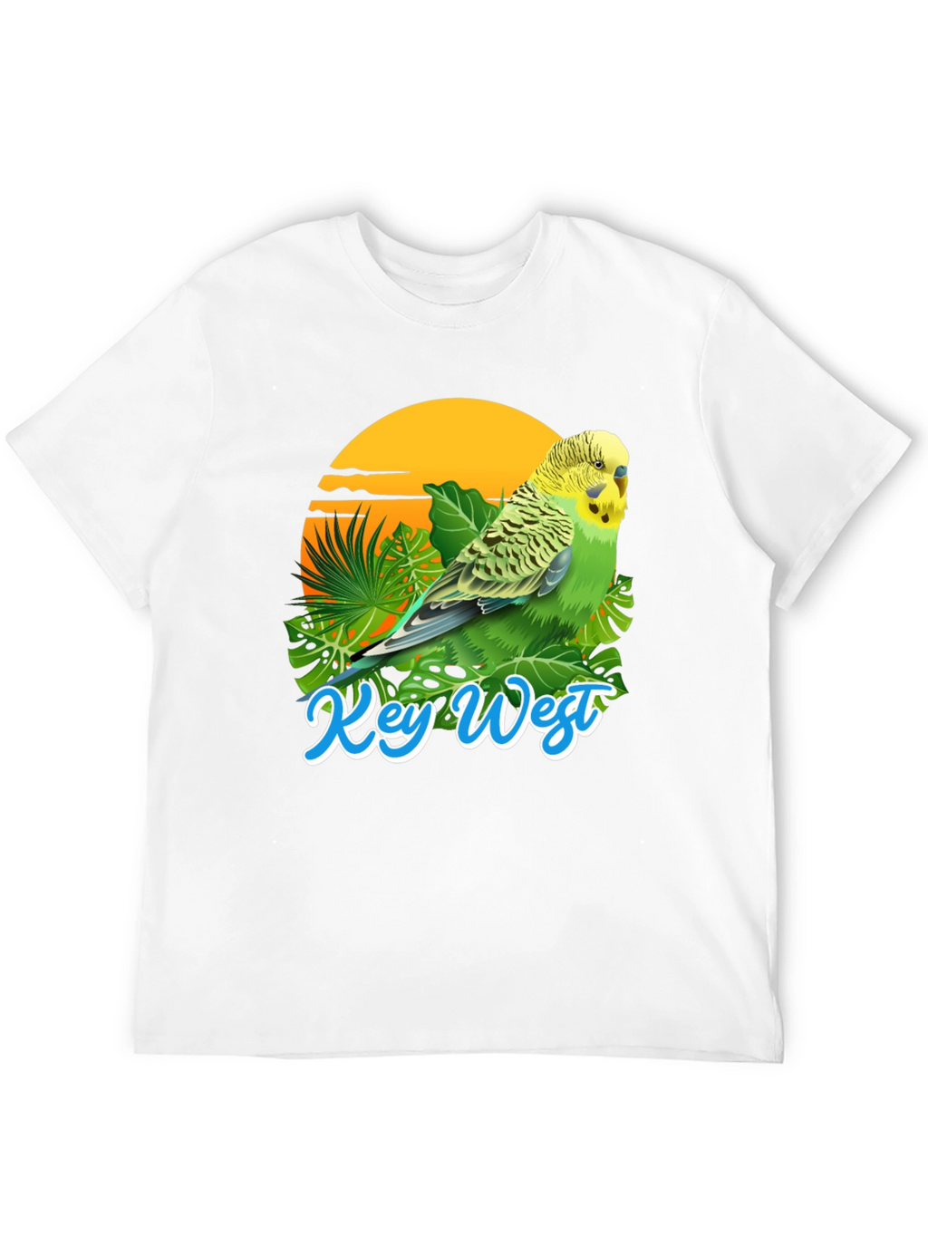 Key West Parakeet T-Shirt: Tropical Bird Tee