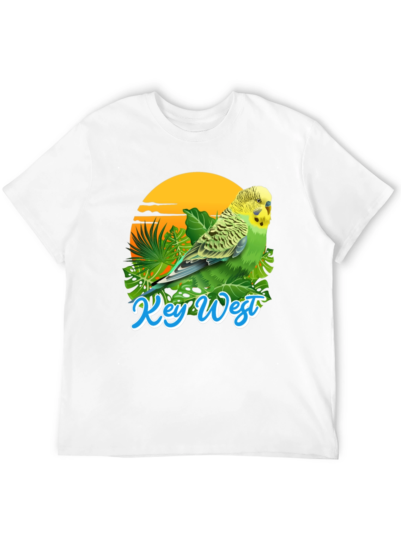 Key West Parakeet T-Shirt: Tropical Bird Tee