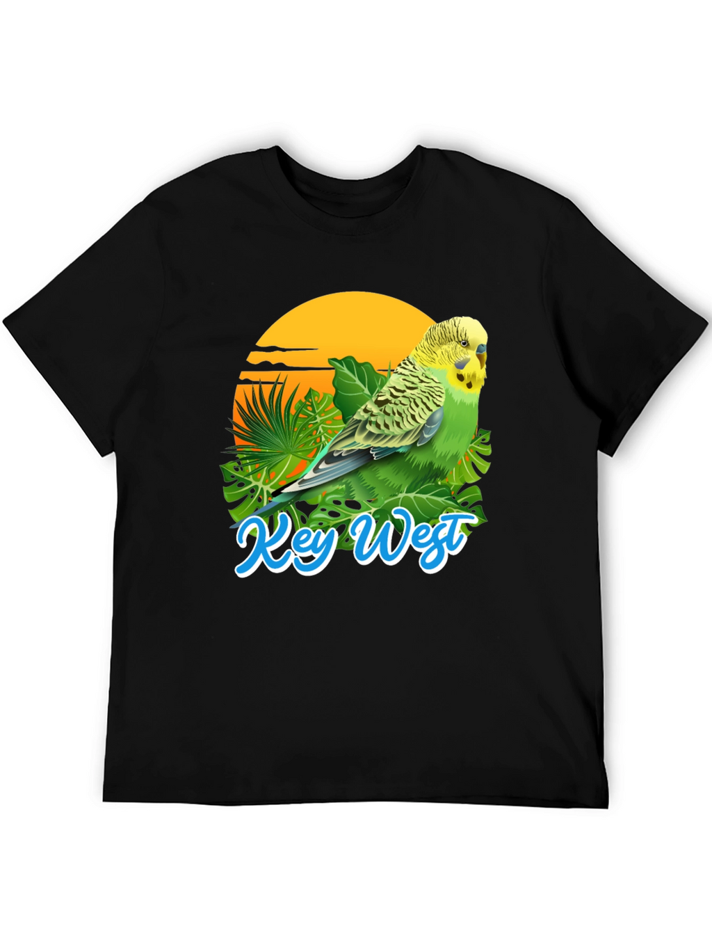 Key West Parakeet T-Shirt: Tropical Bird Tee