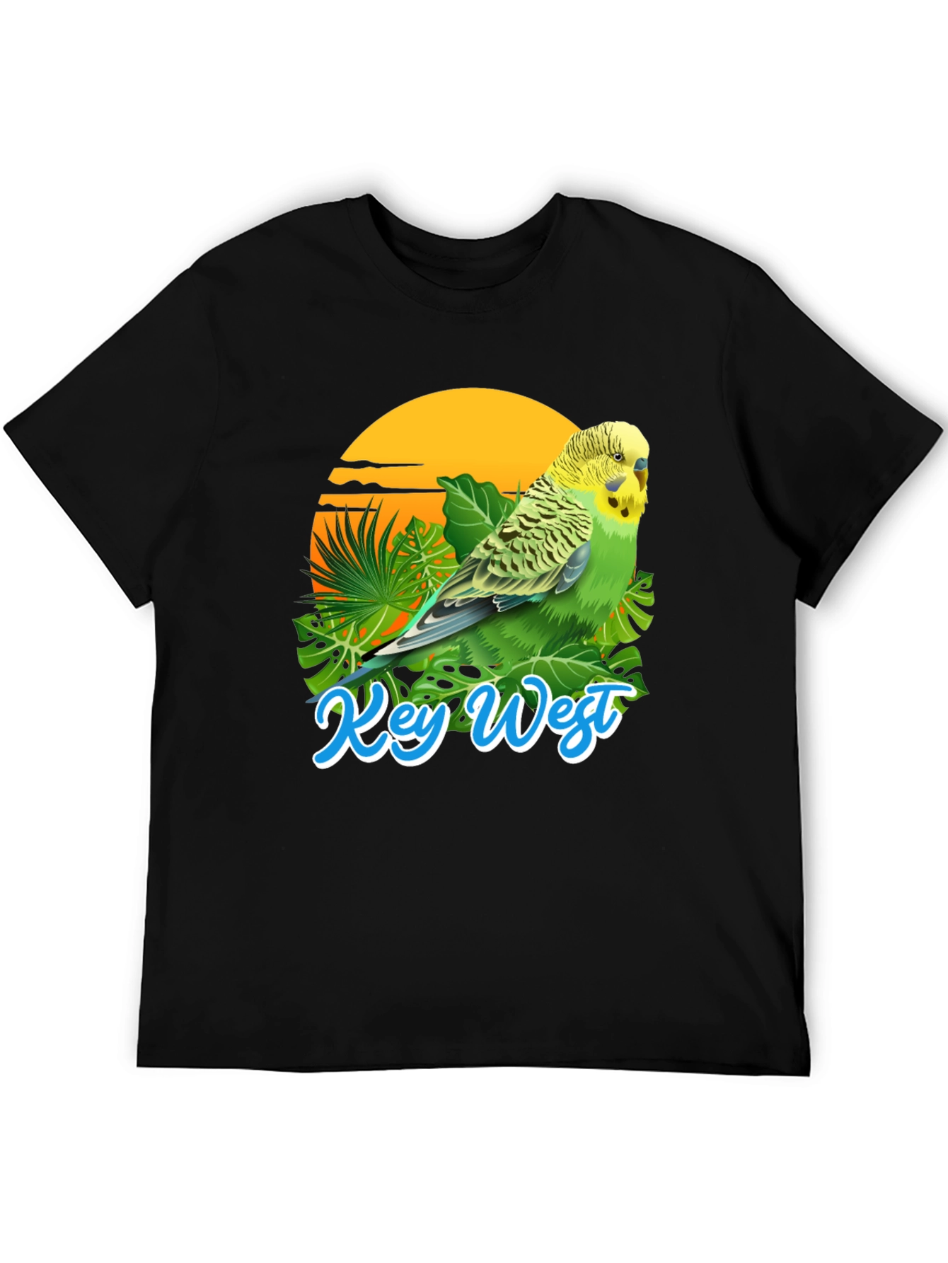 Key West Parakeet T-Shirt: Tropical Bird Tee