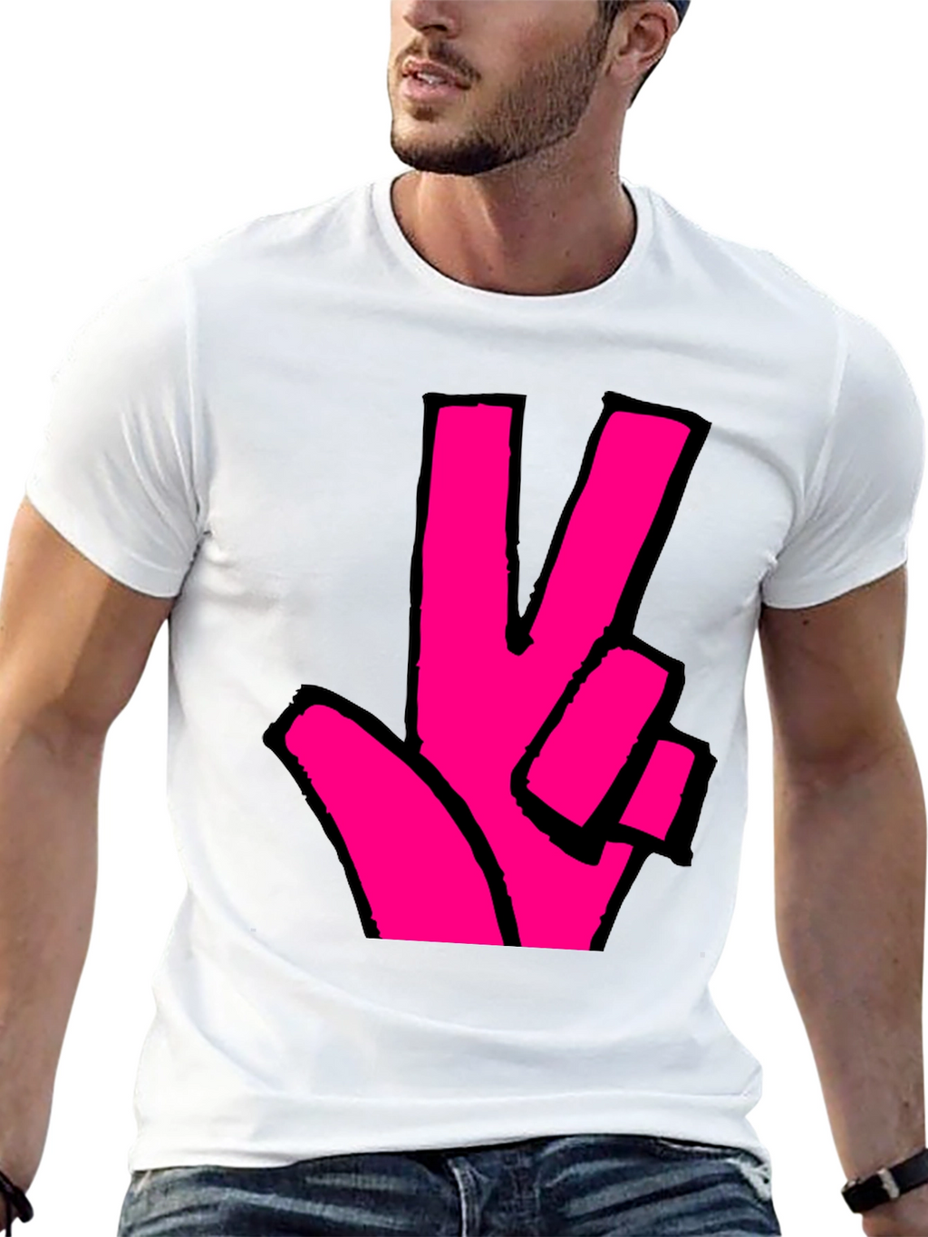 Peace Sign Graphic T-Shirt