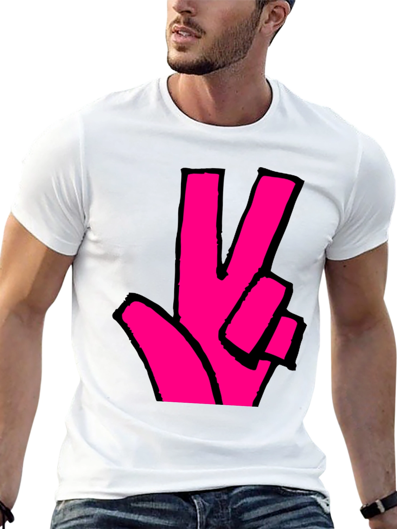 Peace Sign Graphic T-Shirt