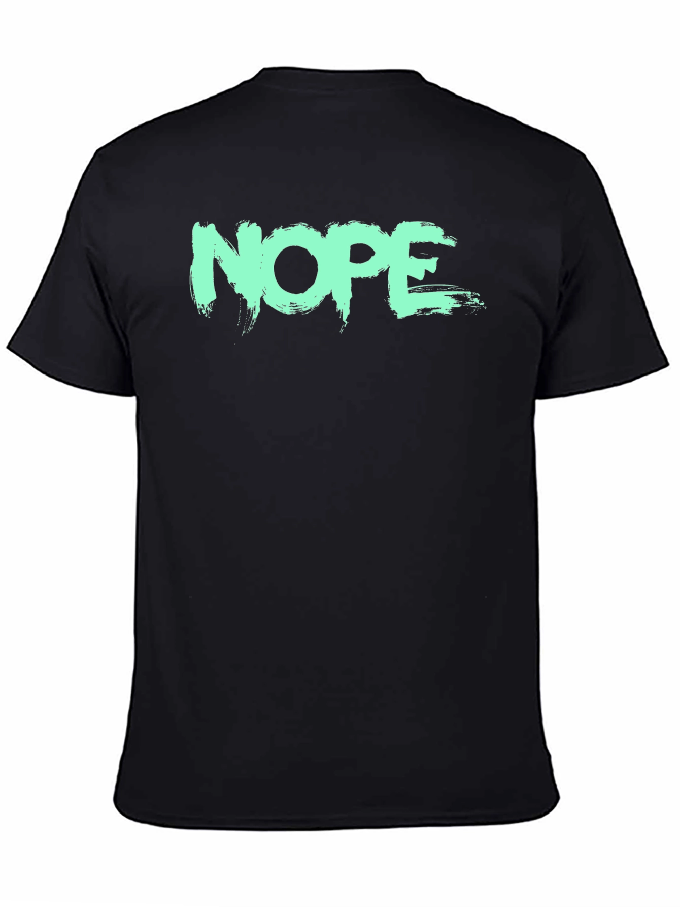 NOPE Graphic Tee - Brush Stroke Design