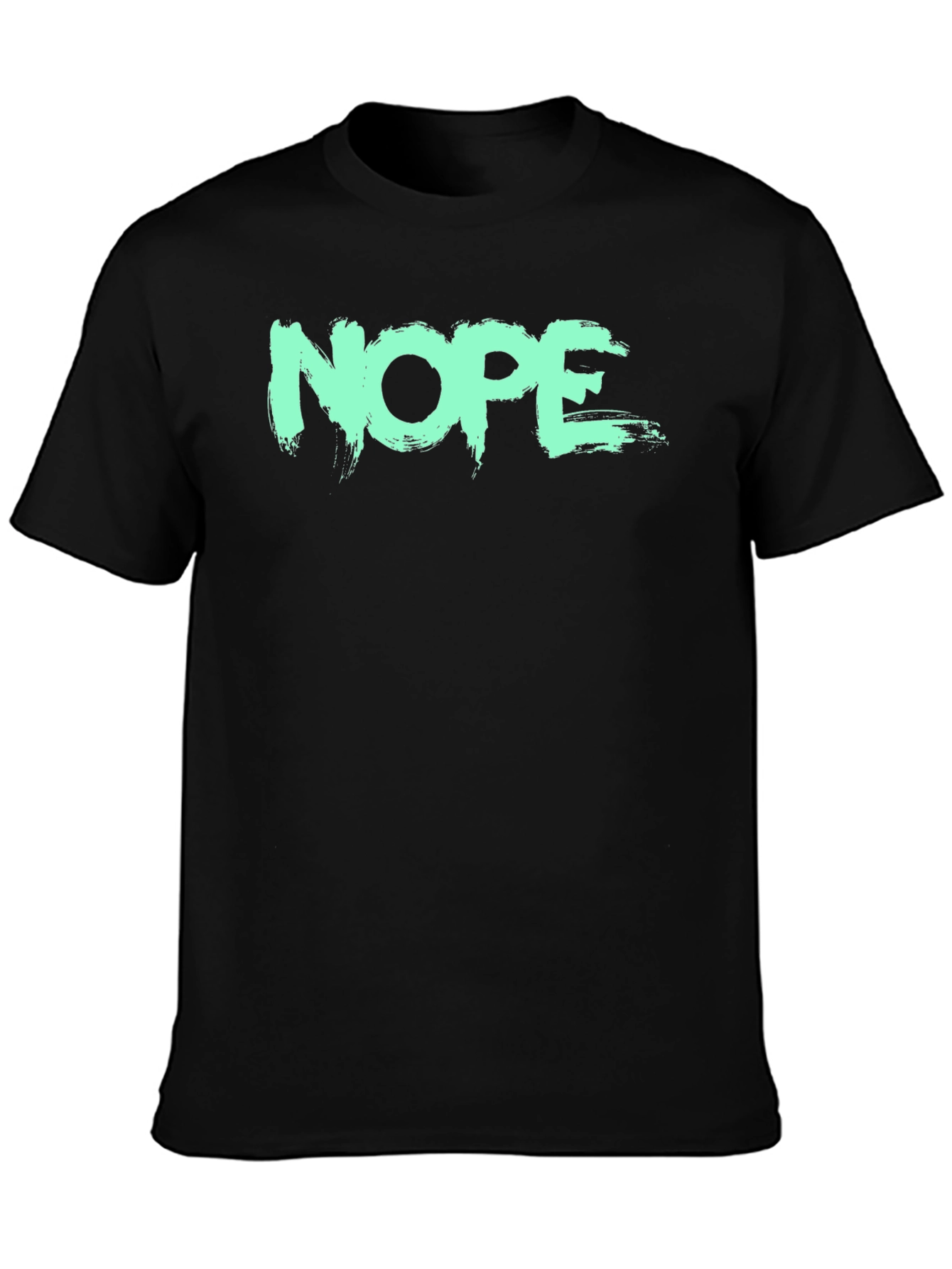 NOPE Graphic Tee - Brush Stroke Design