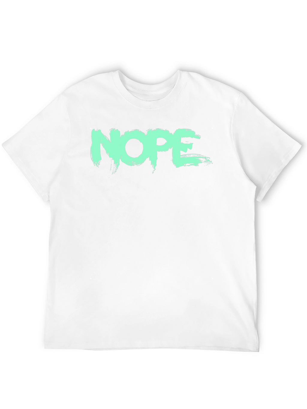 NOPE Graphic Tee - Brush Stroke Design
