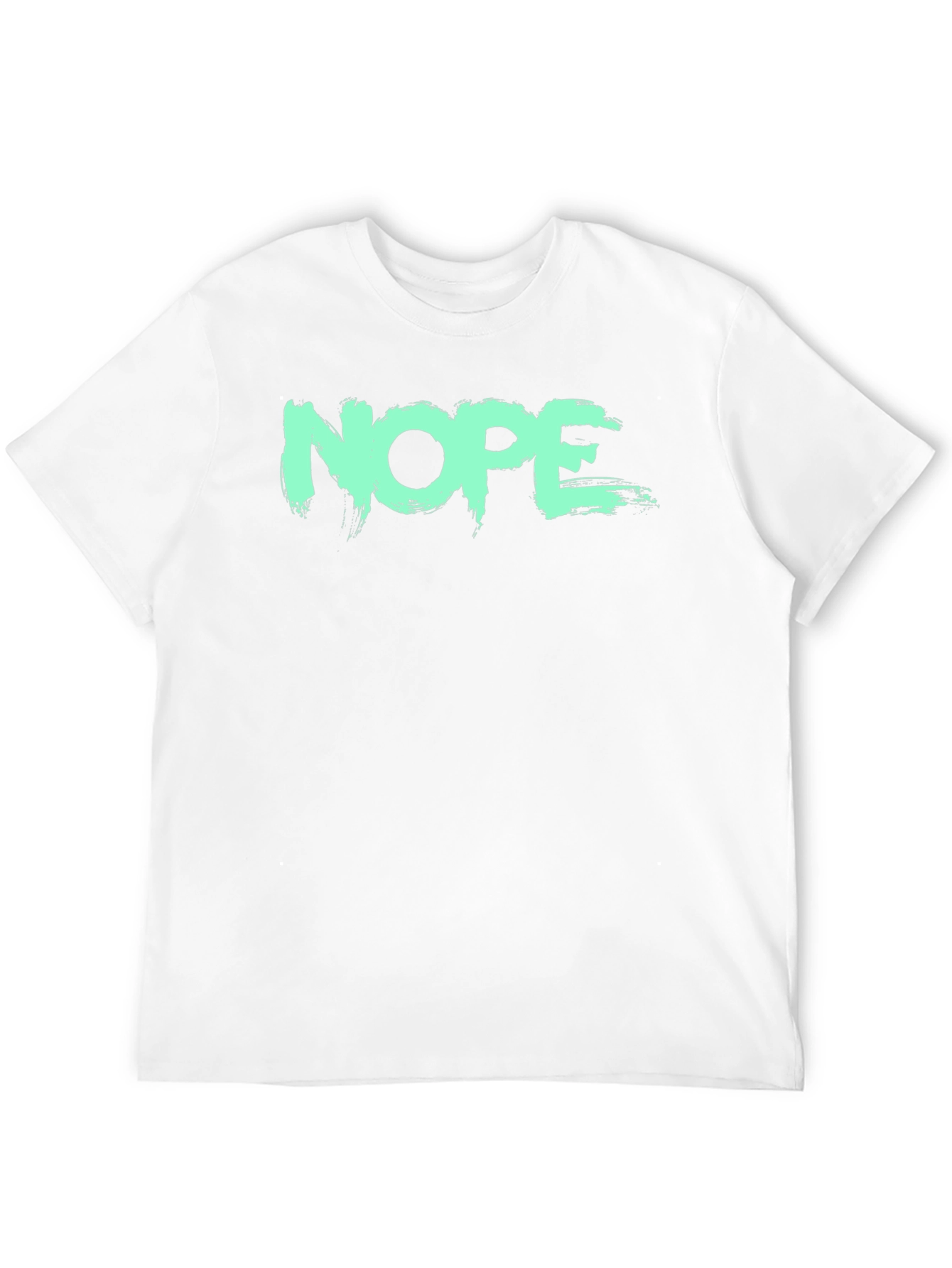 NOPE Graphic Tee - Brush Stroke Design