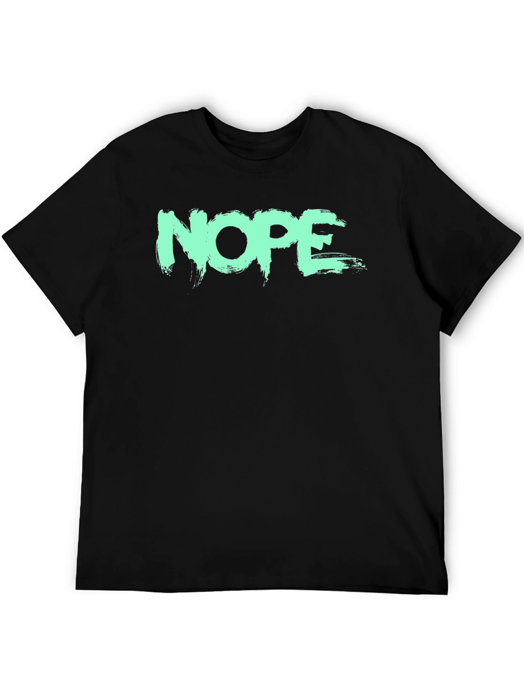 NOPE Graphic Tee - Brush Stroke Design