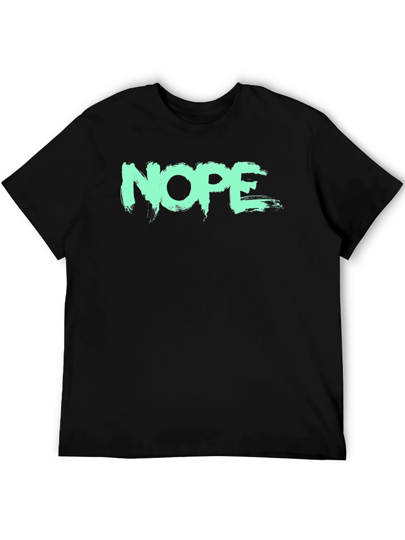 NOPE Graphic Tee - Brush Stroke Design