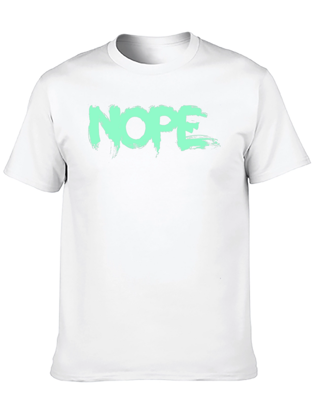 NOPE Graphic Tee - Brush Stroke Design