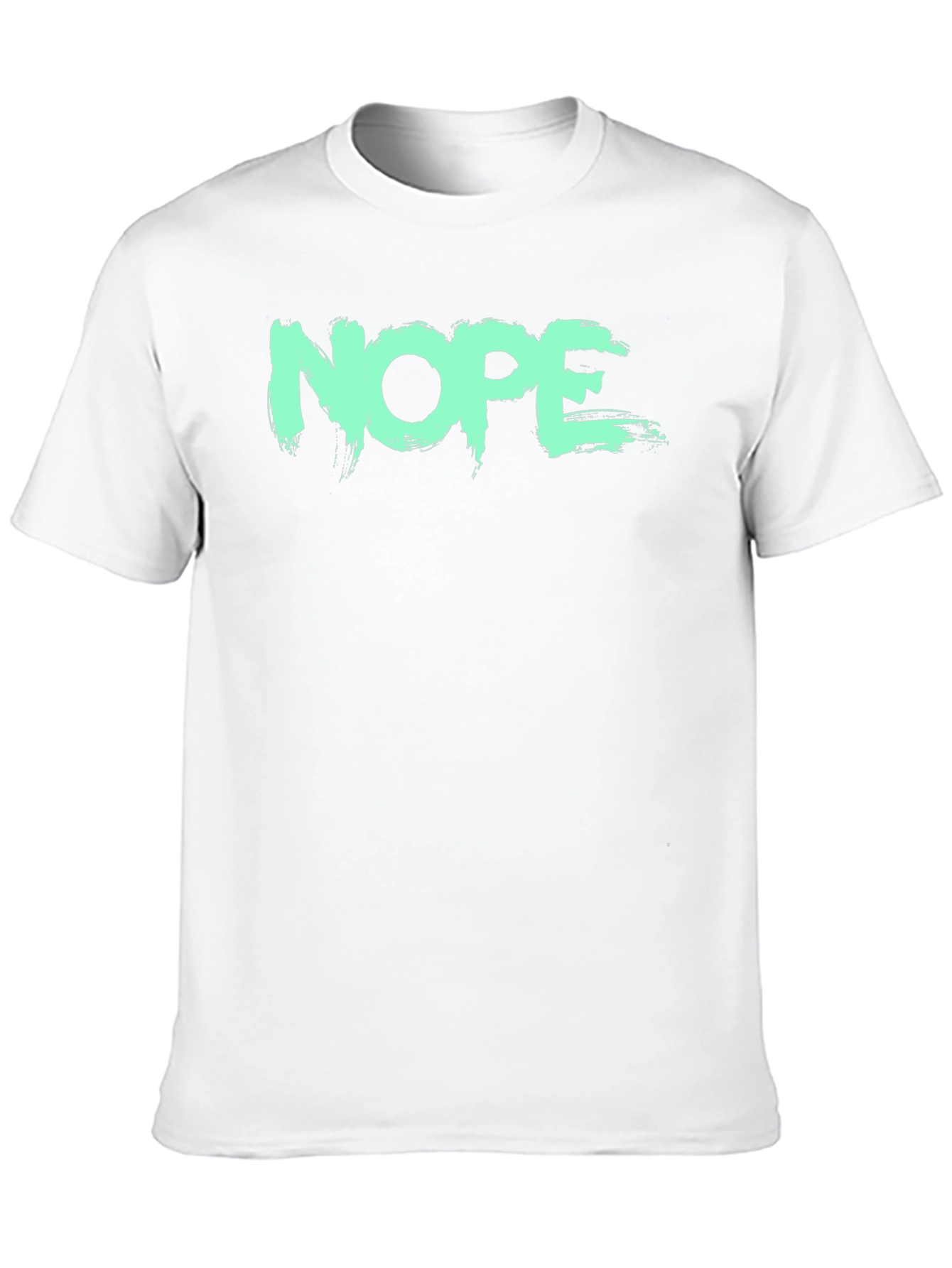 NOPE Graphic Tee - Brush Stroke Design