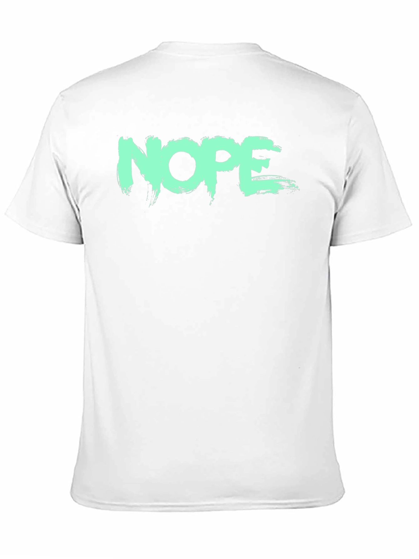 NOPE Graphic Tee - Brush Stroke Design