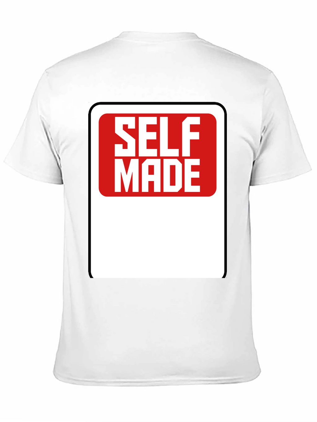 Self Made Graphic T-Shirt - Black Cotton Tee