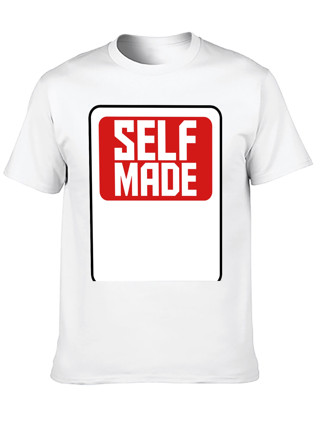 Self Made Graphic T-Shirt - Black Cotton Tee