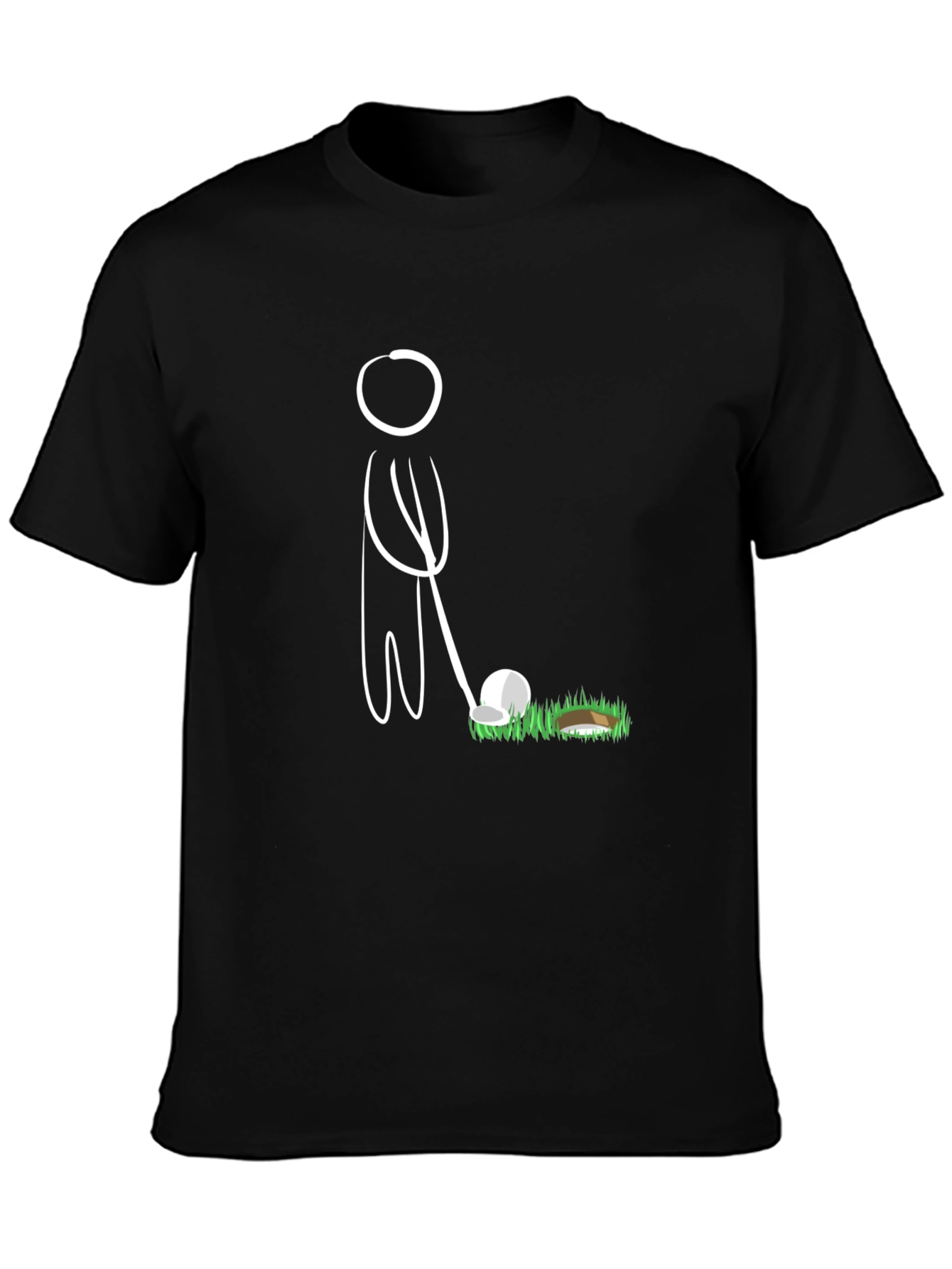 Golf Stick Figure Tee - Hit the Green in Style