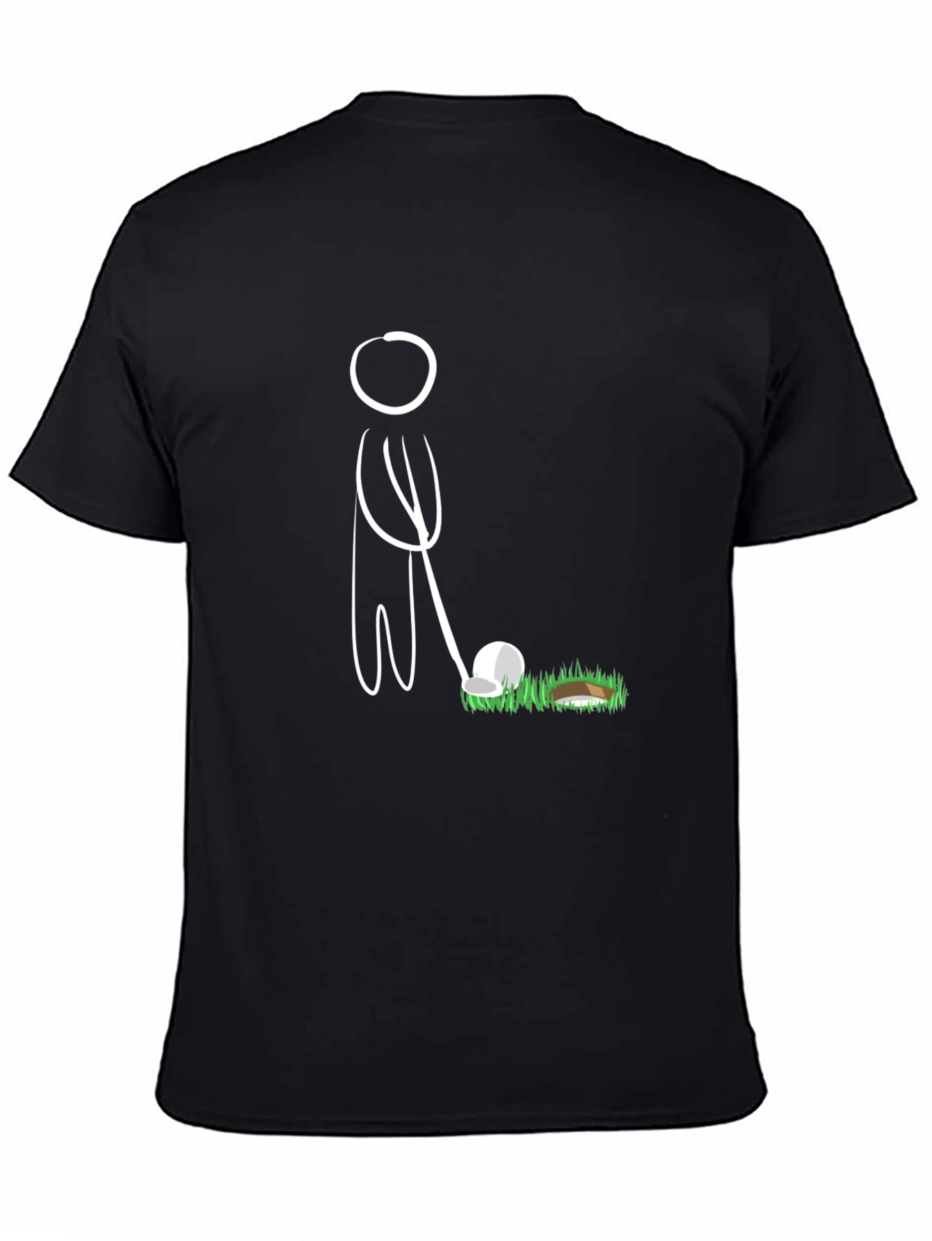 Golf Stick Figure Tee - Hit the Green in Style