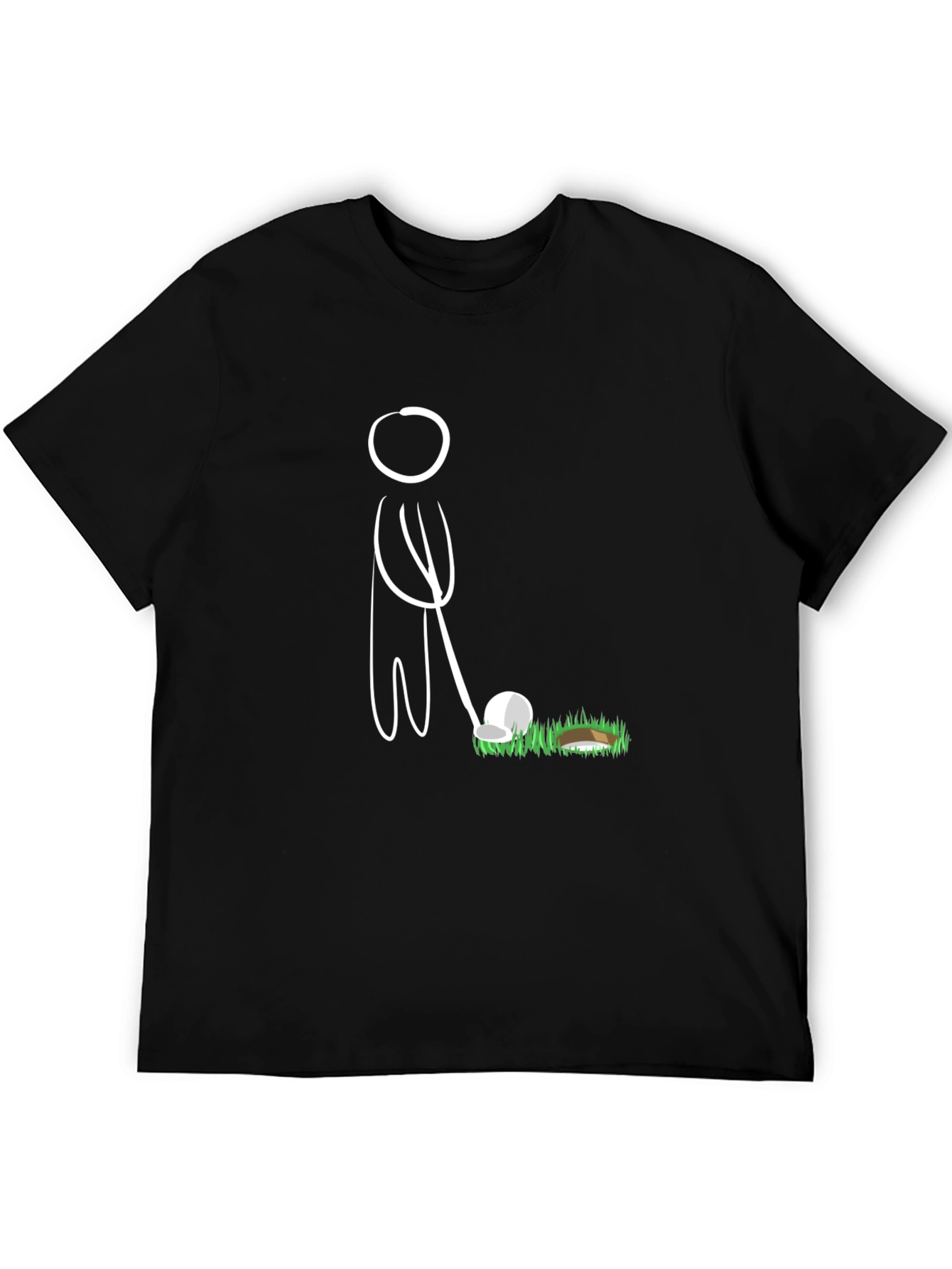 Golf Stick Figure Tee - Hit the Green in Style