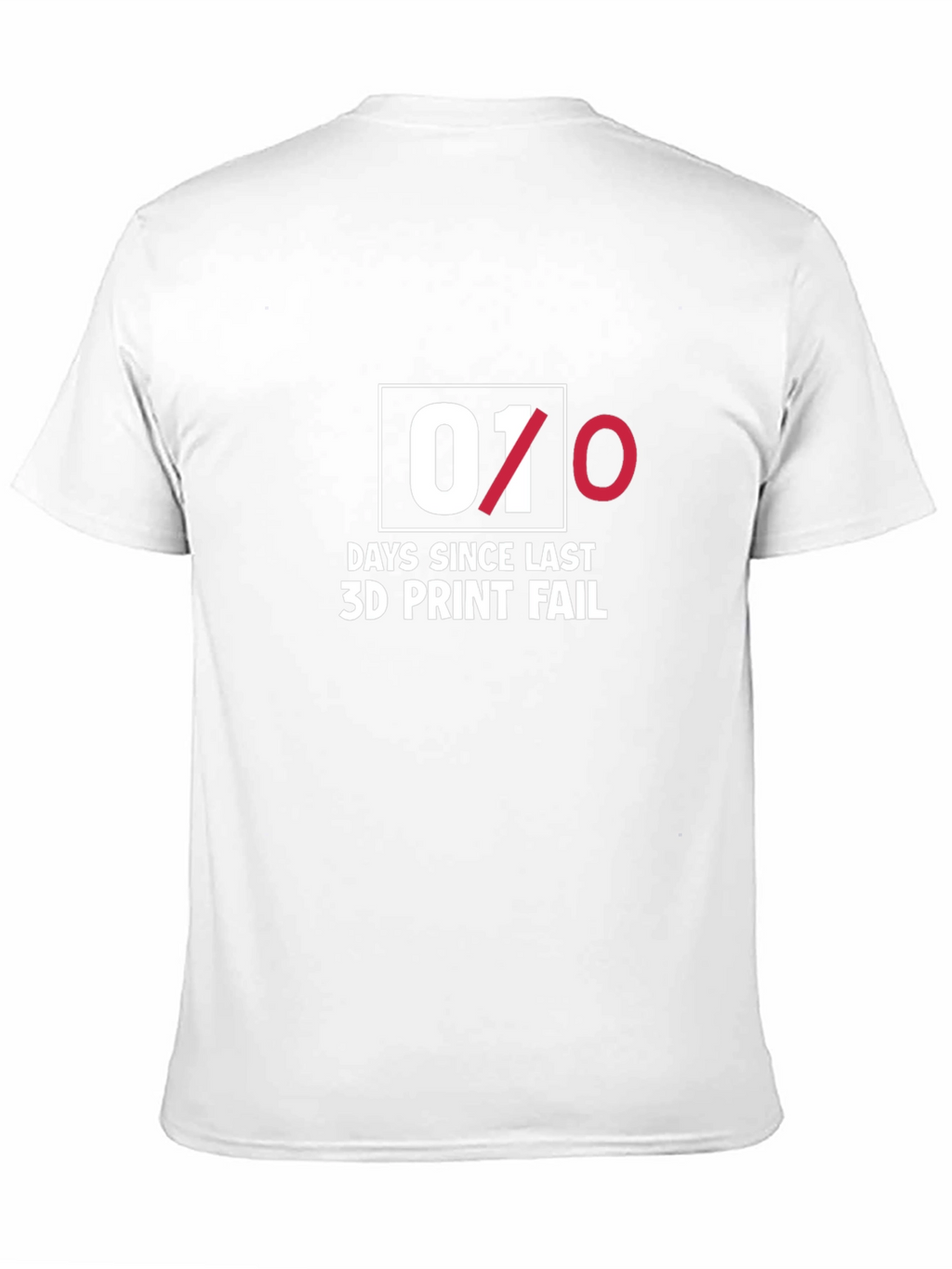 3D Print Fail T-Shirt - Black Cotton Blend